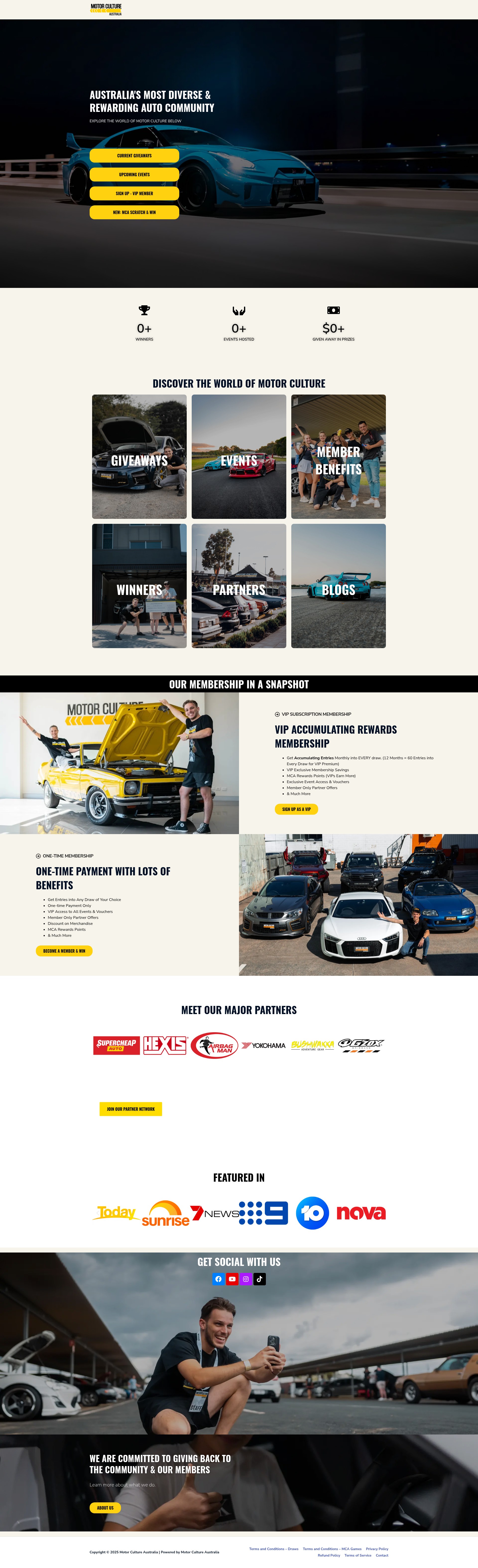 Screenshot of www.motorcultureaustralia.com