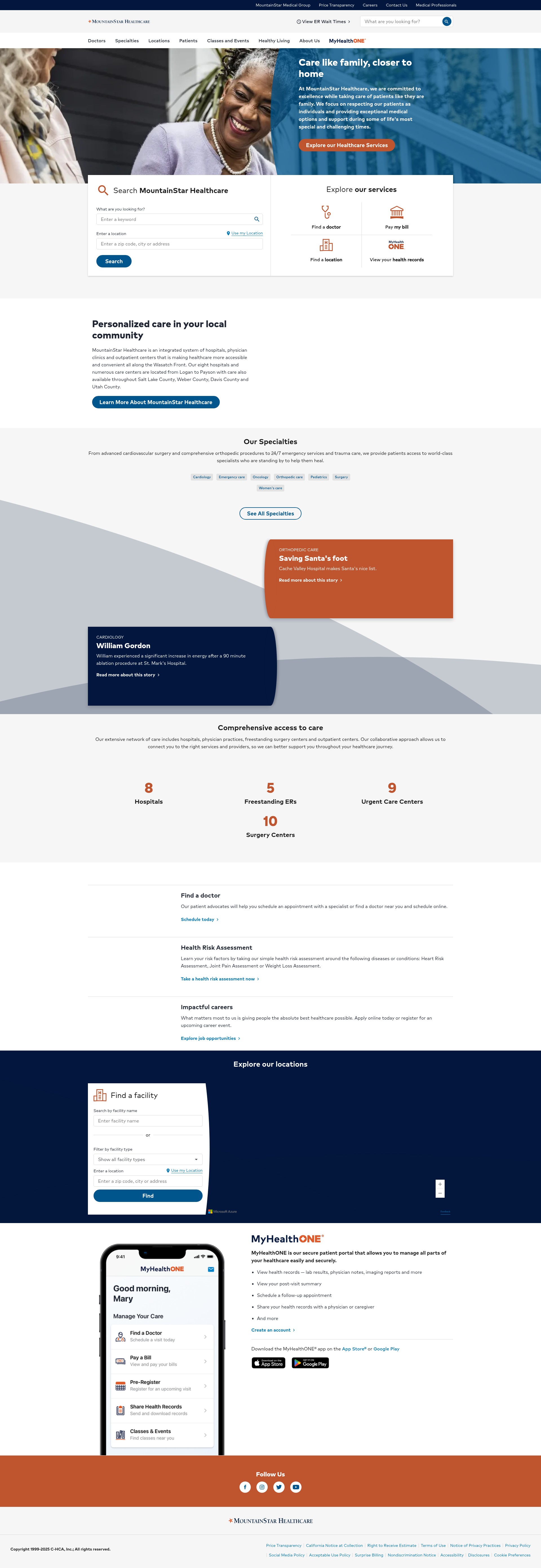 Screenshot of www.mountainstar.com