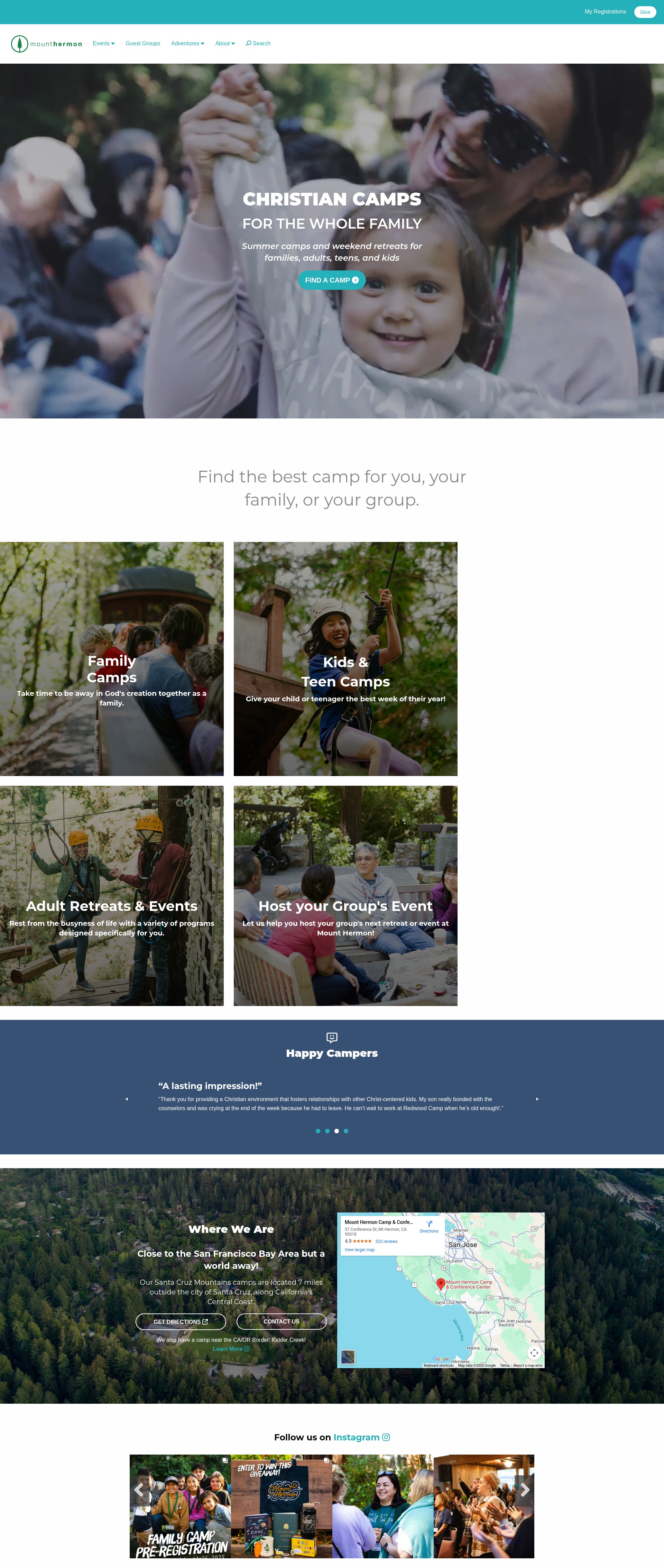 Screenshot of www.mounthermon.org