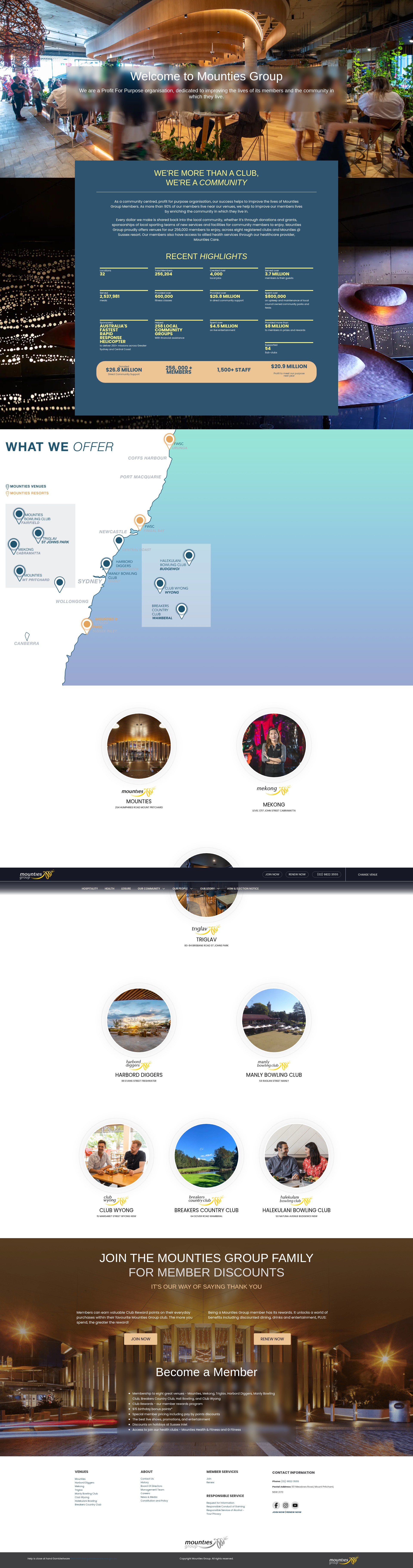 Screenshot of www.mountiesgroup.com.au