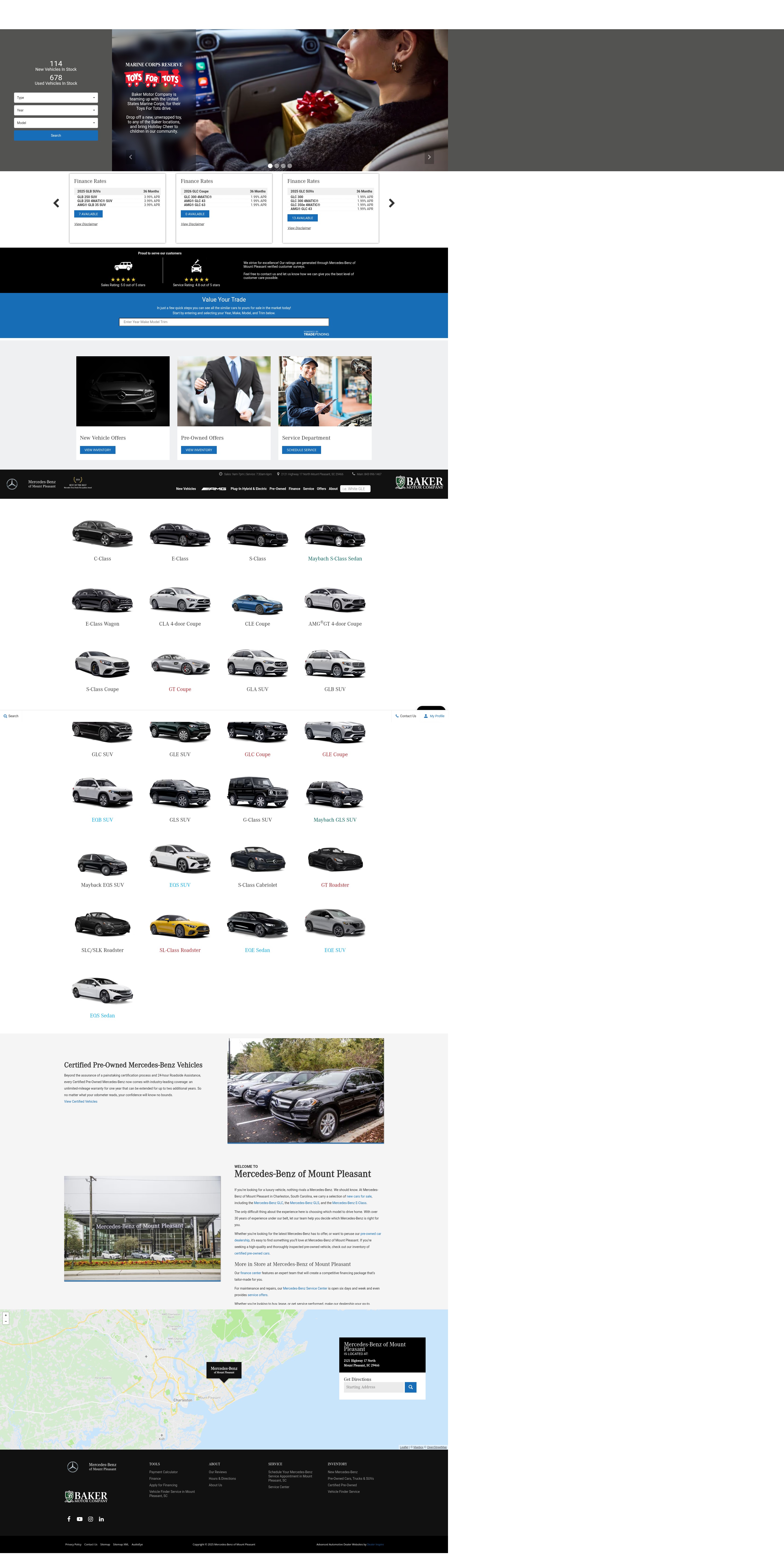 Screenshot of www.mountpleasant.mercedesdealer.com