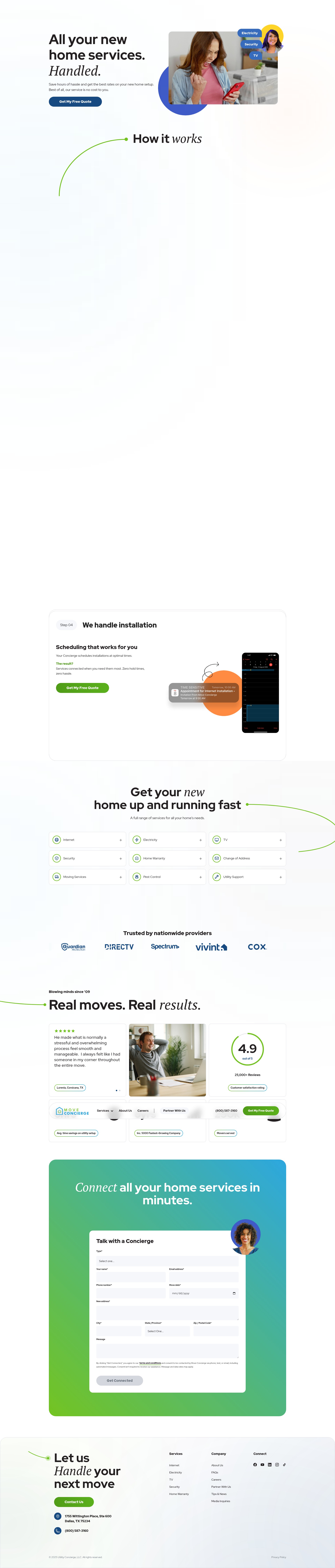 Screenshot of www.moveconcierge.com