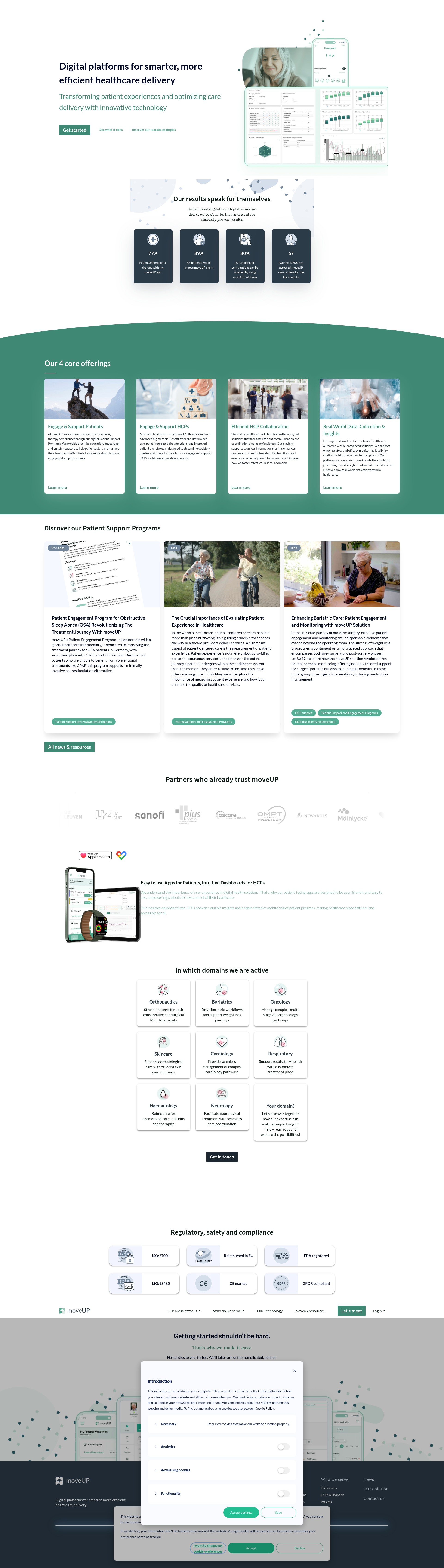 Screenshot of www.moveup.care