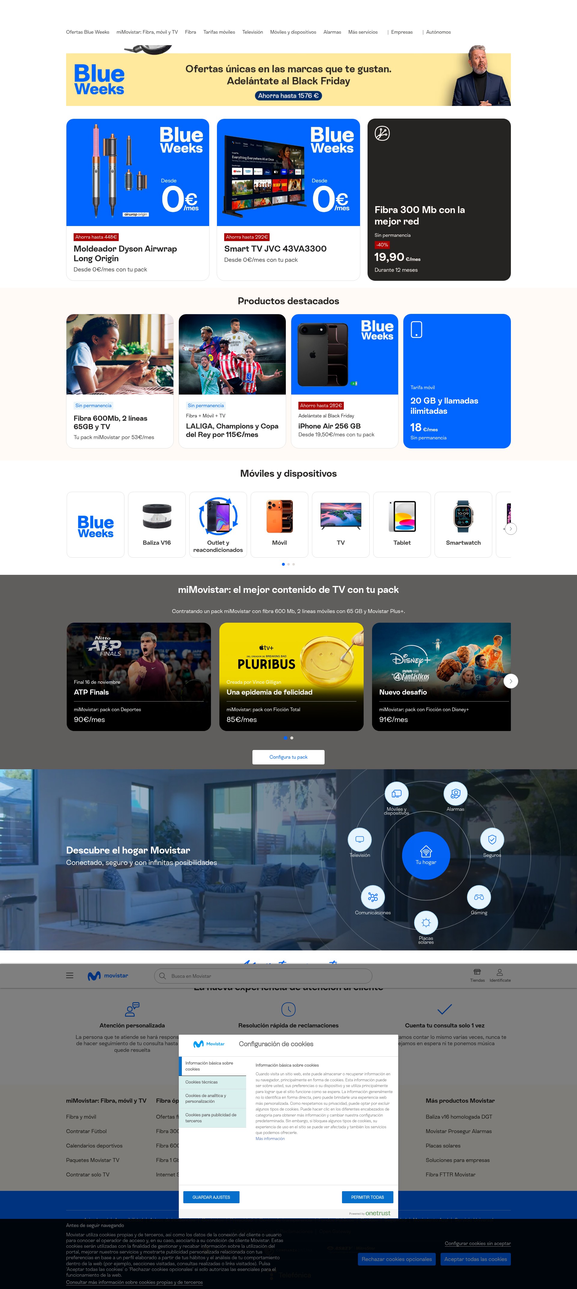 Screenshot of www.movistar.es