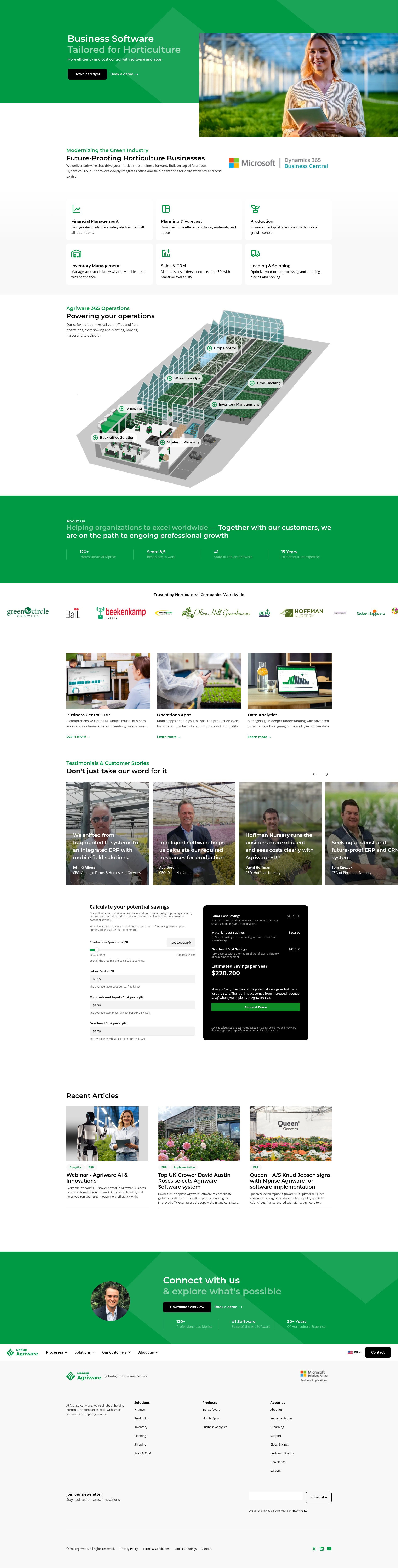 Screenshot of www.mprise-agriware.com