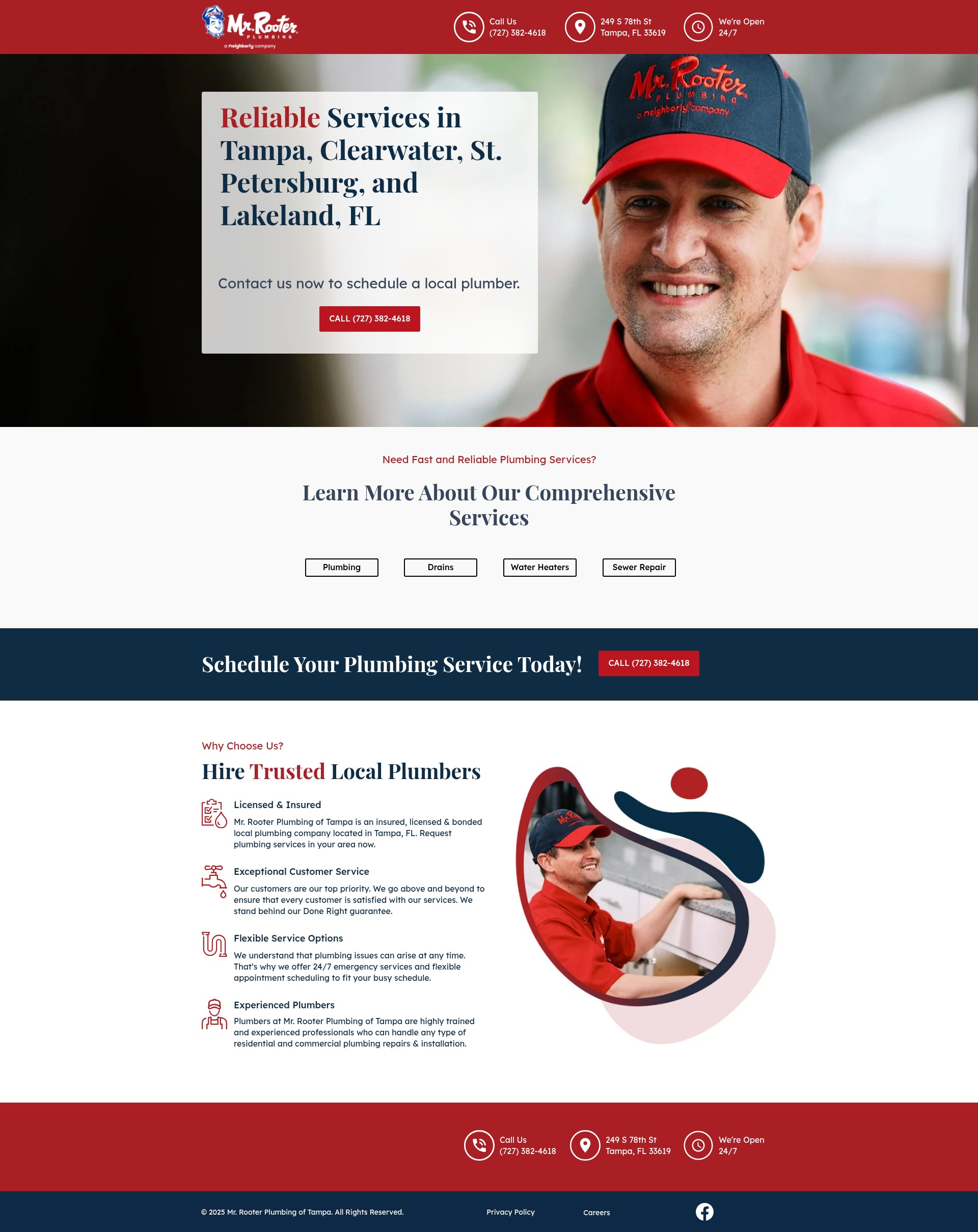 Screenshot of www.mrrooter-florida.com