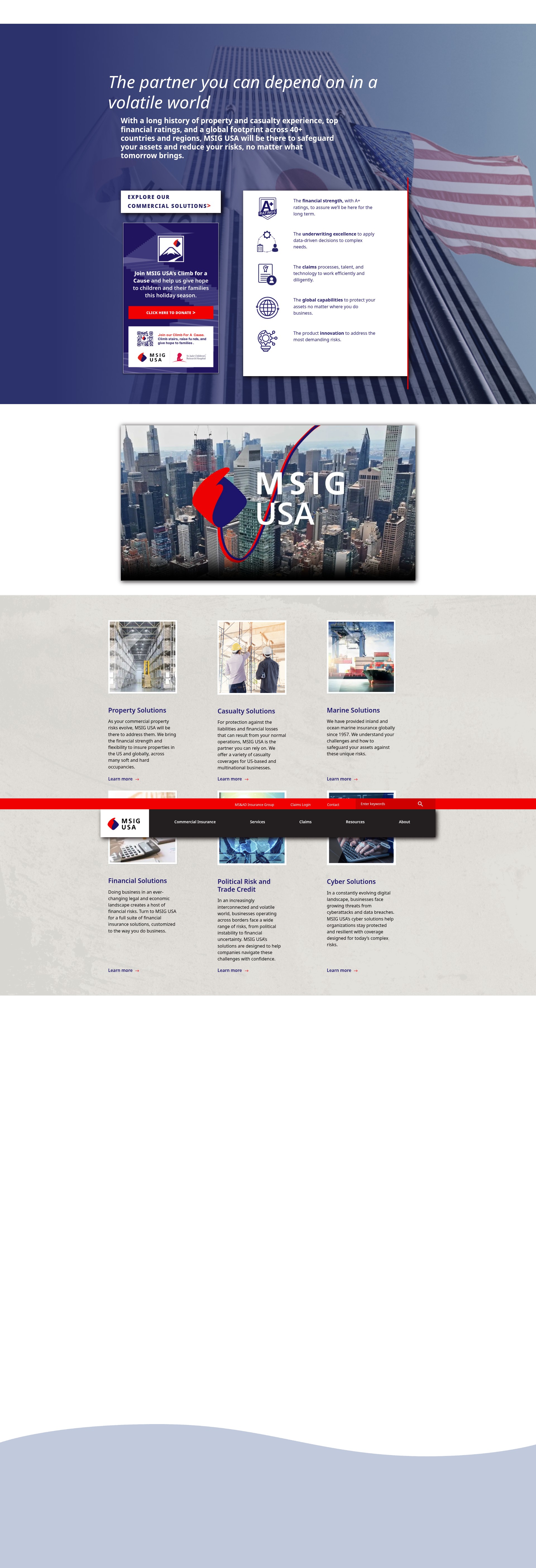 Screenshot of www.msigusa.com