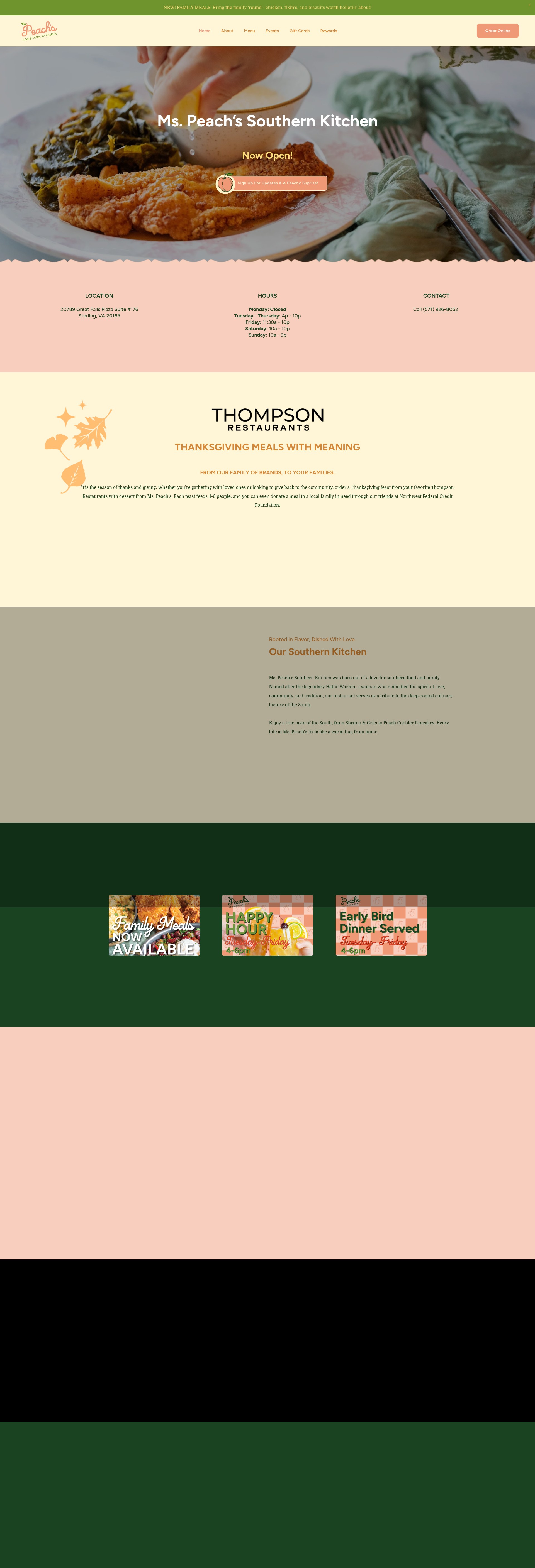 Screenshot of www.mspeachs.com