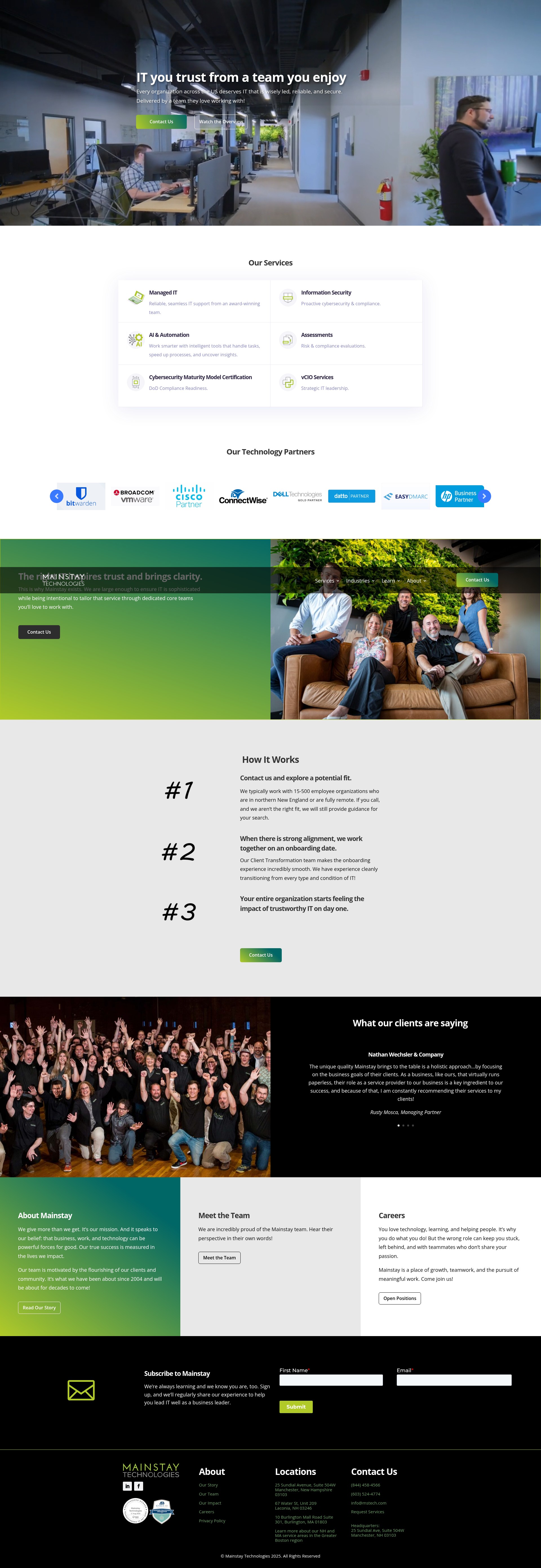 Screenshot of www.mstech.com