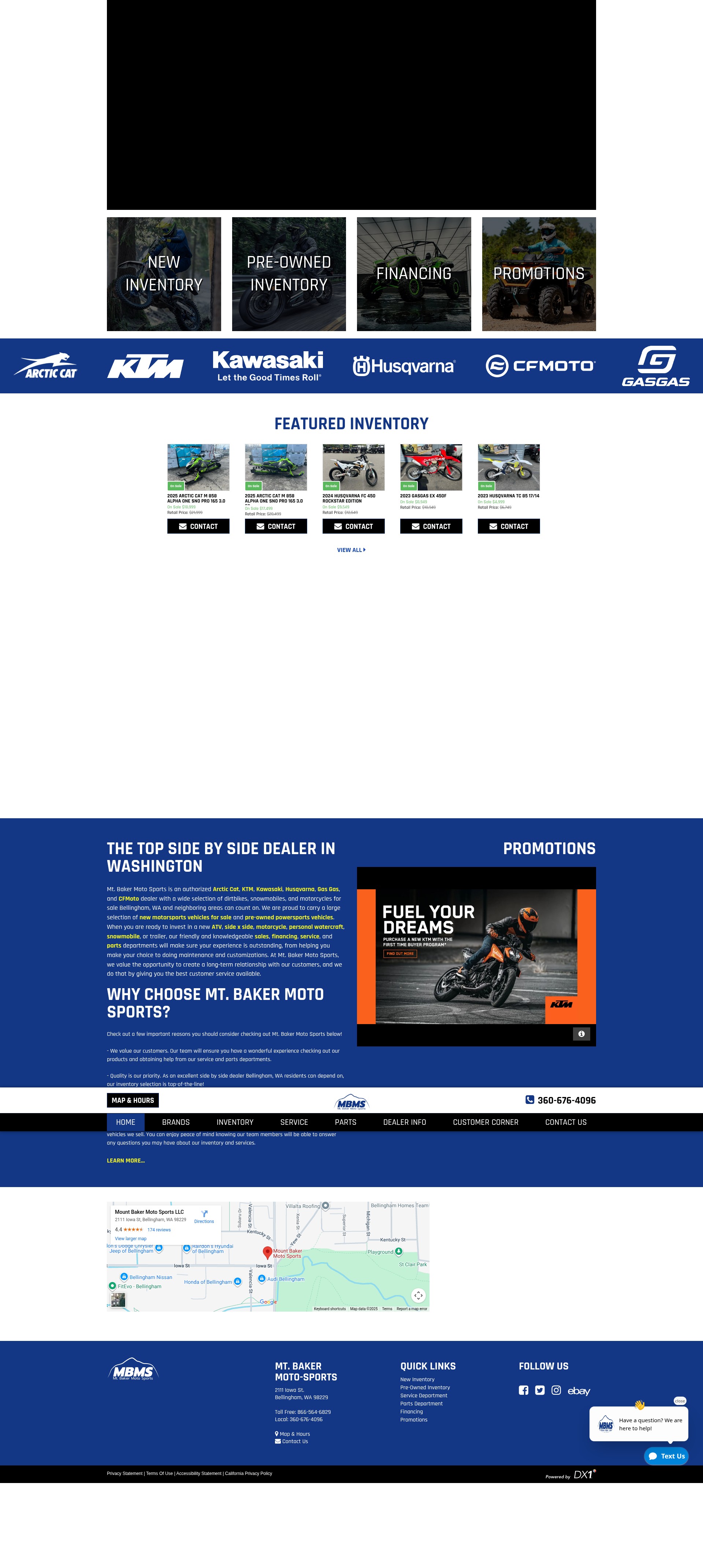 Screenshot of www.mtbakermoto.com