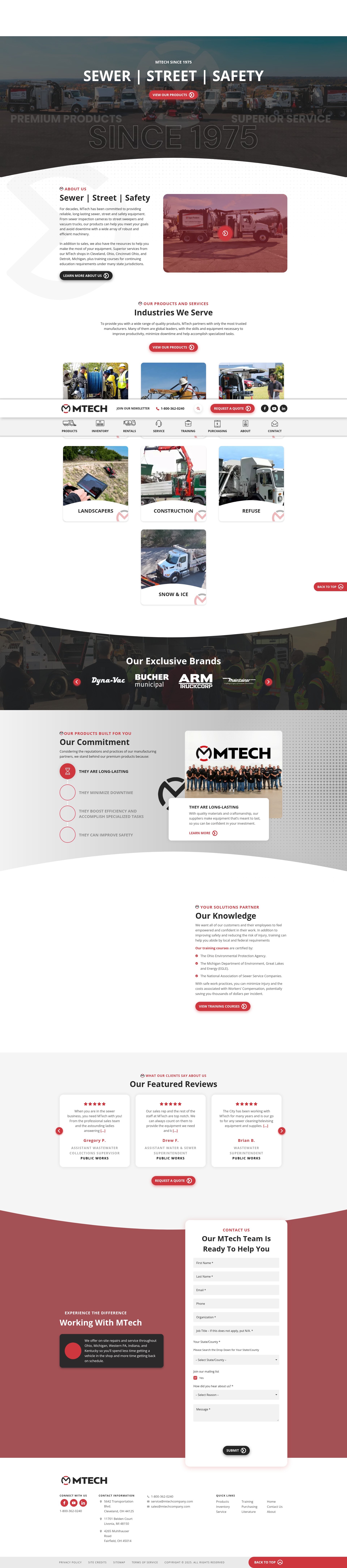 Screenshot of www.mtechcompany.com