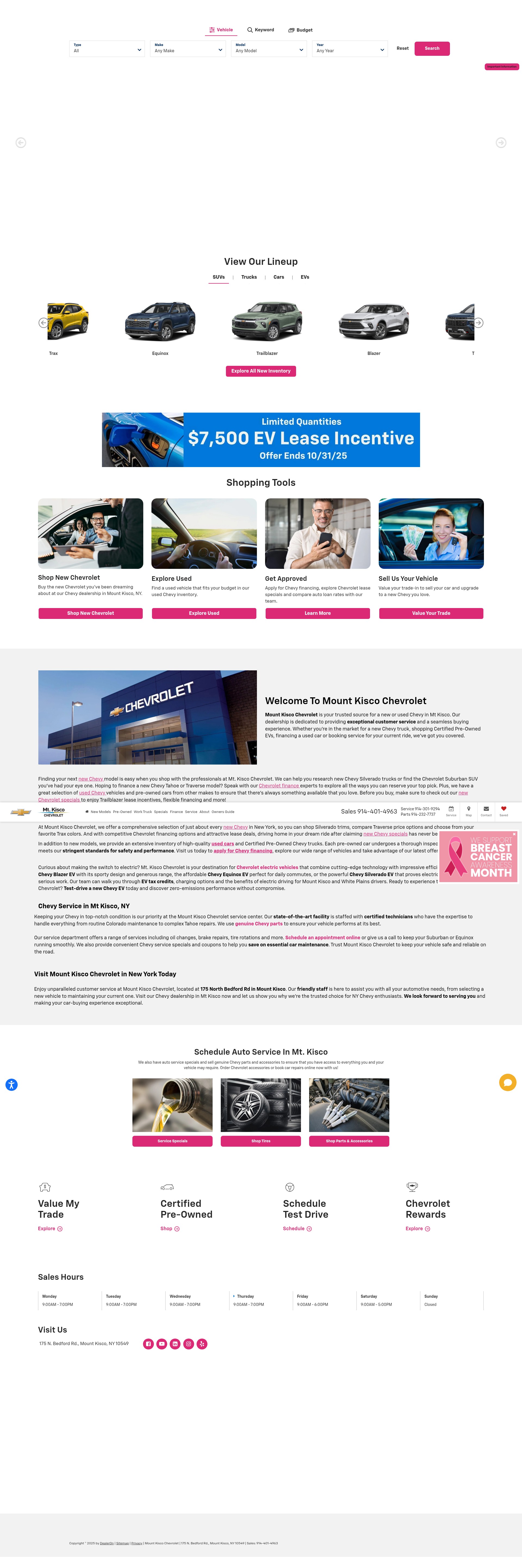Screenshot of www.mtkiscochevrolet.com