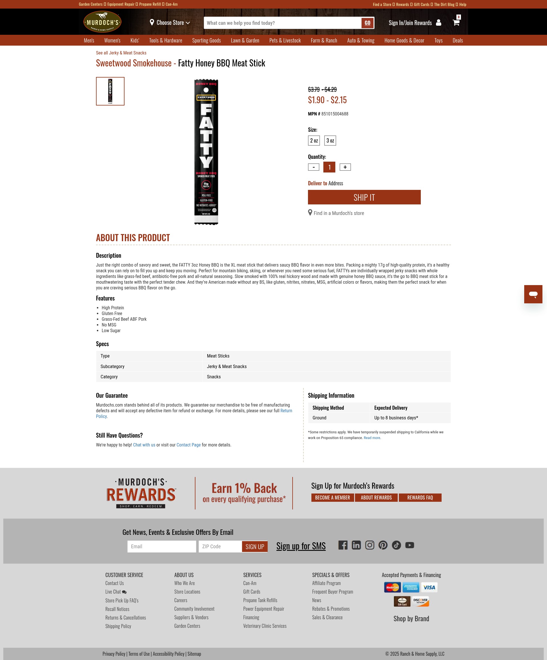 Screenshot of www.murdochs.com