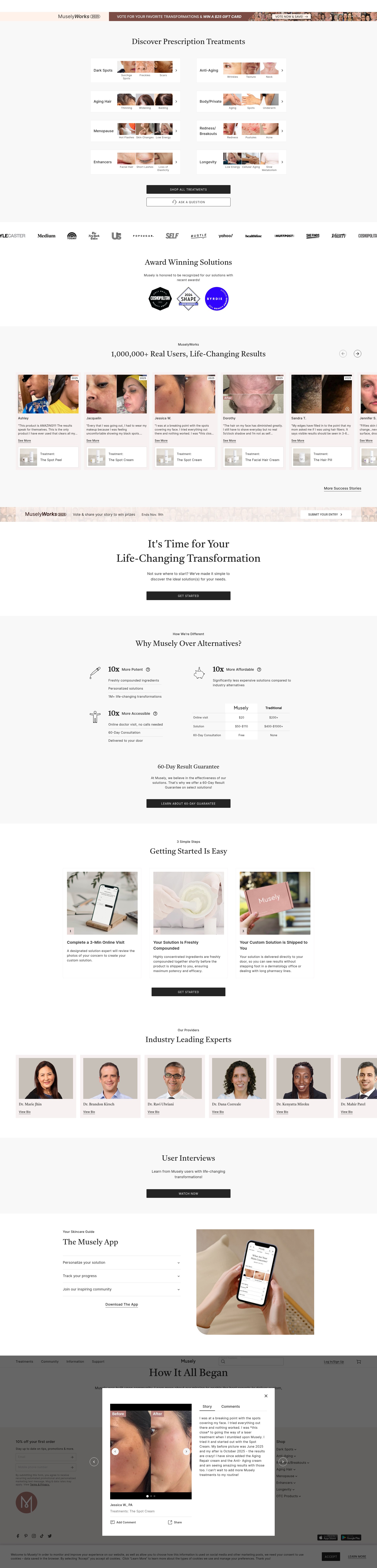 Screenshot of www.musely.com