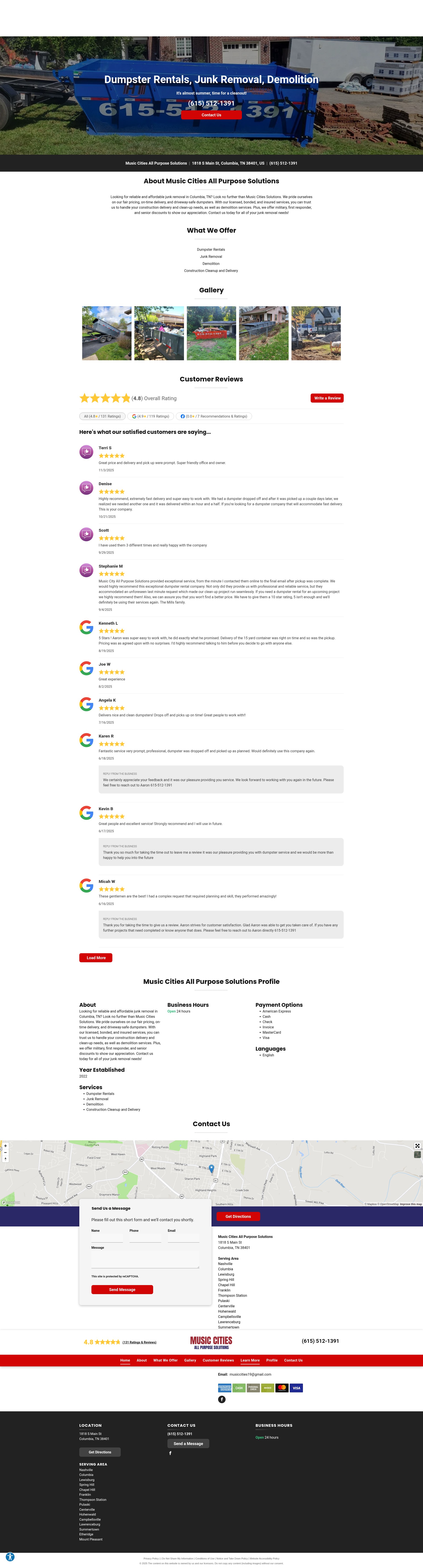 Screenshot of www.musiccitiesallpurposesolutionstn.com