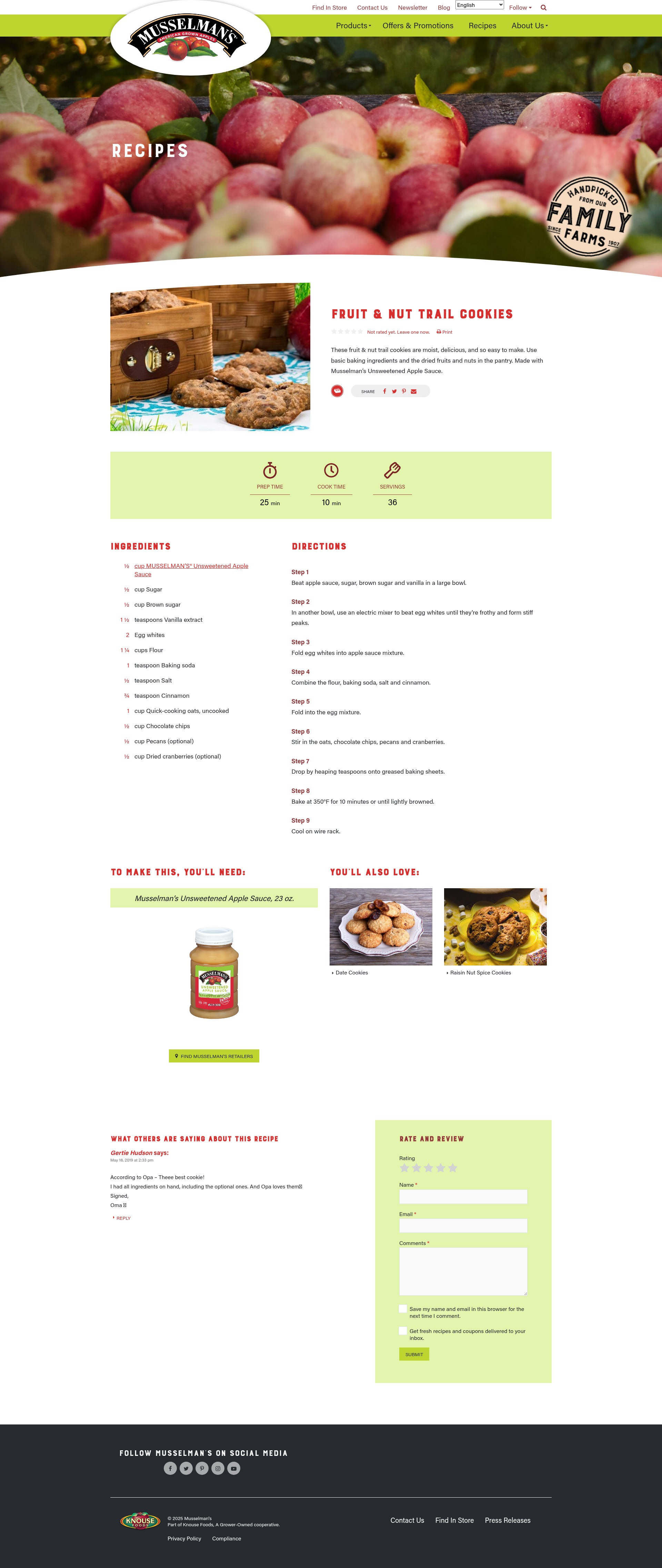 Screenshot of www.musselmans.com