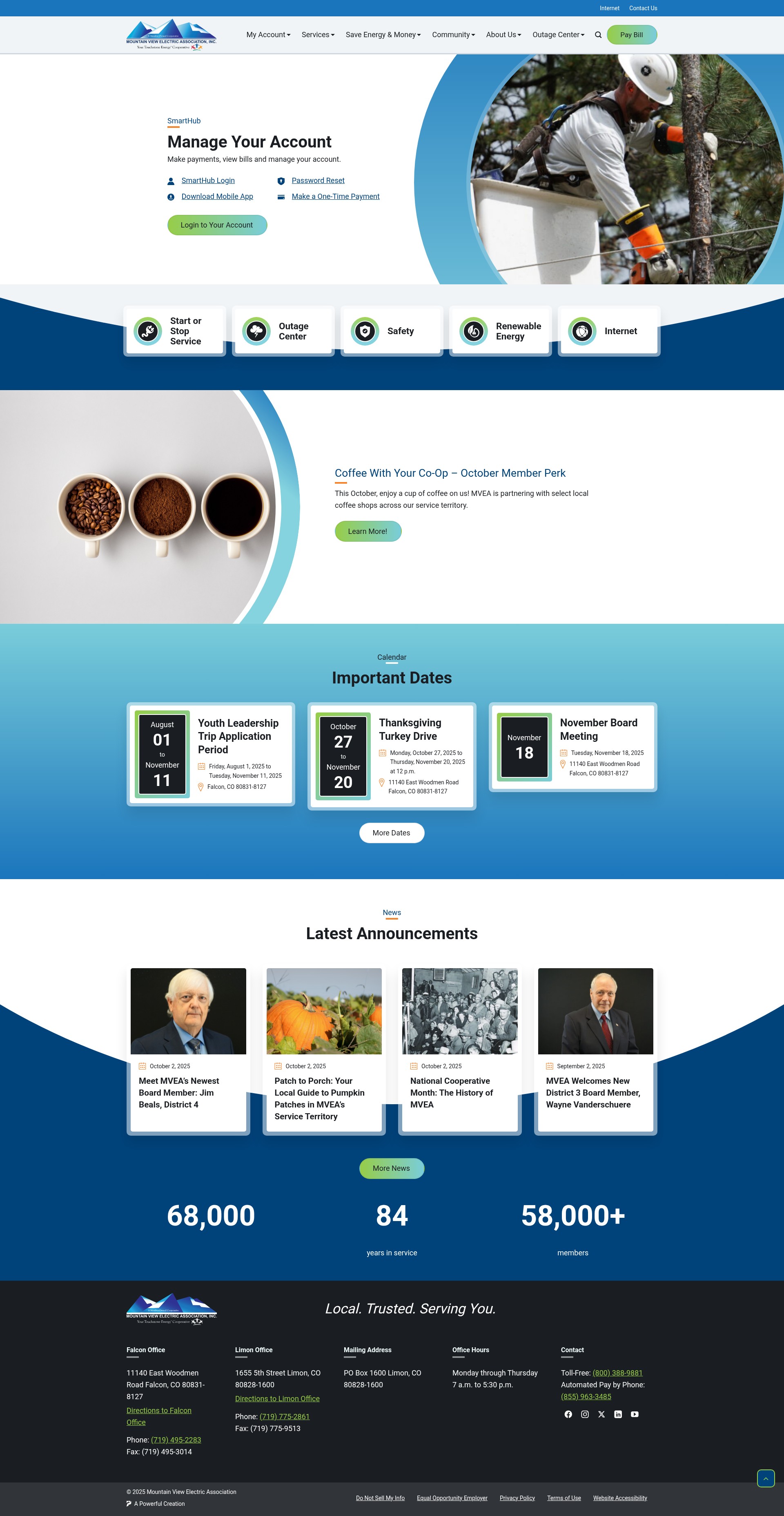 Screenshot of www.mvea.coop