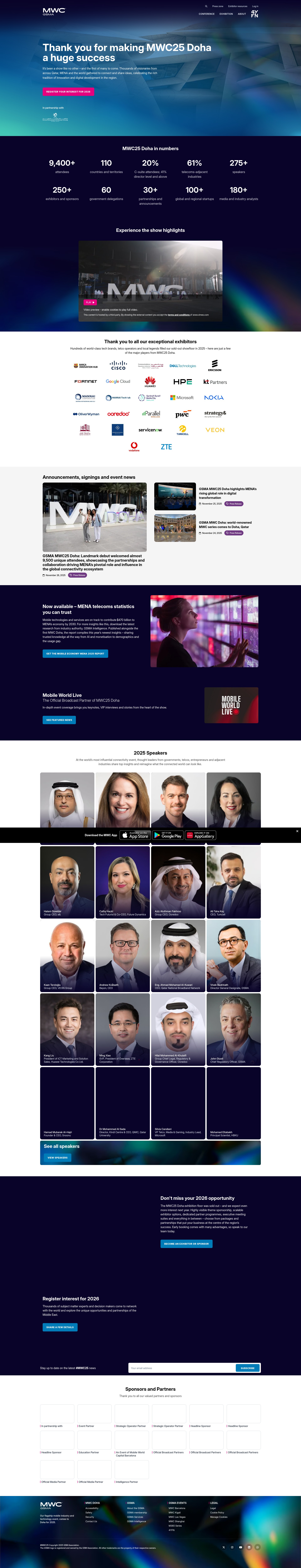 Screenshot of www.mwcdoha.com