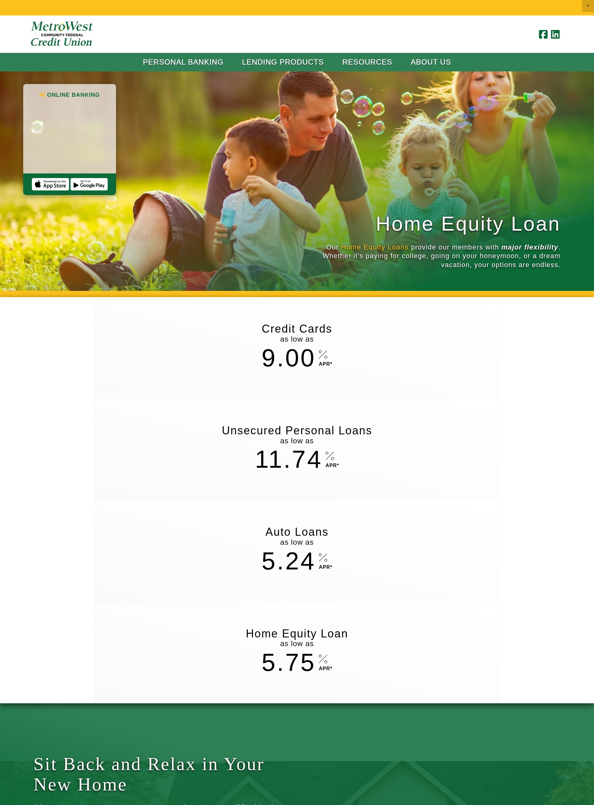Screenshot of www.mwcfcu.com