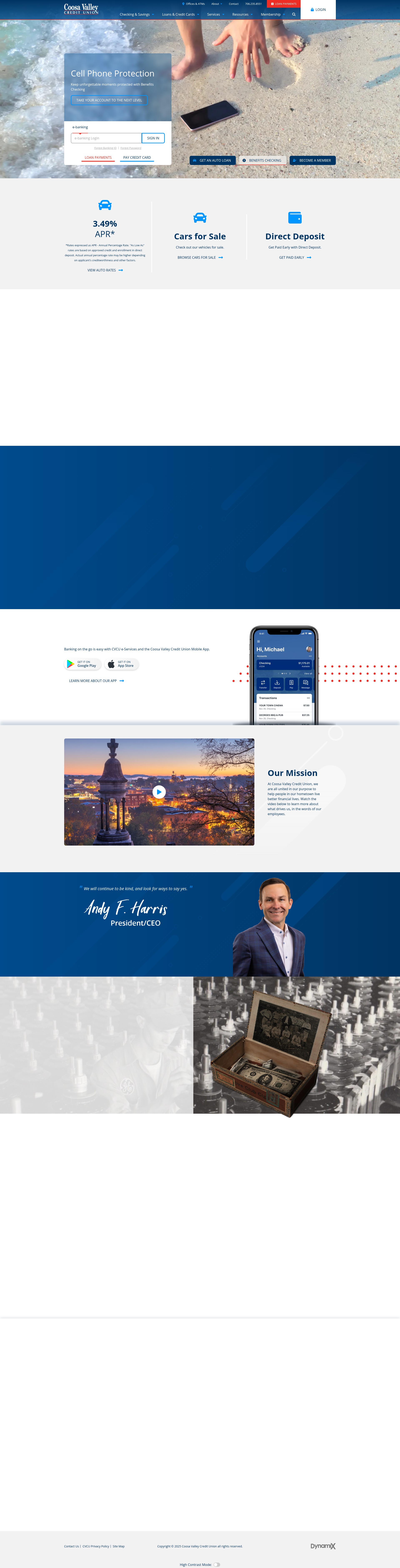 Screenshot of www.mycvcu.org