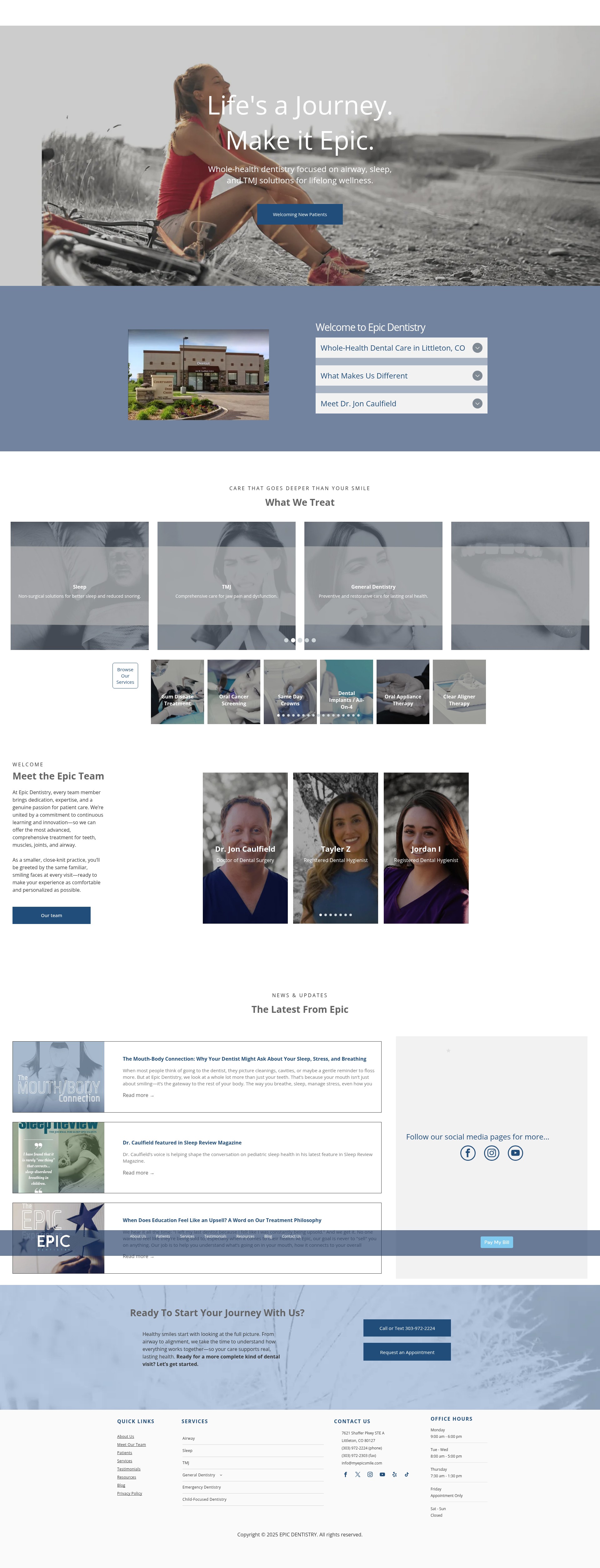 Screenshot of www.myepicsmile.com
