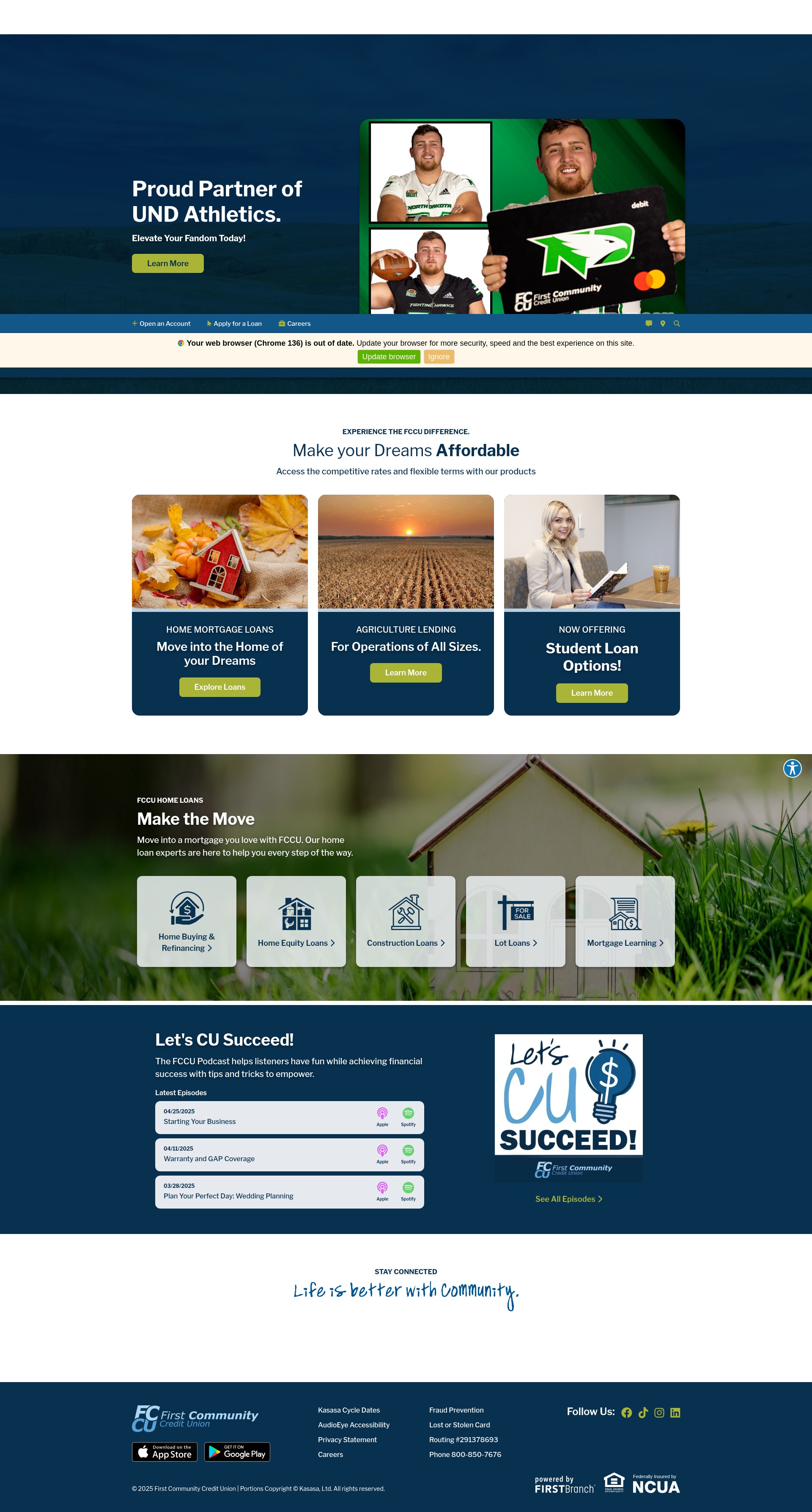 Screenshot of www.myfccu.com