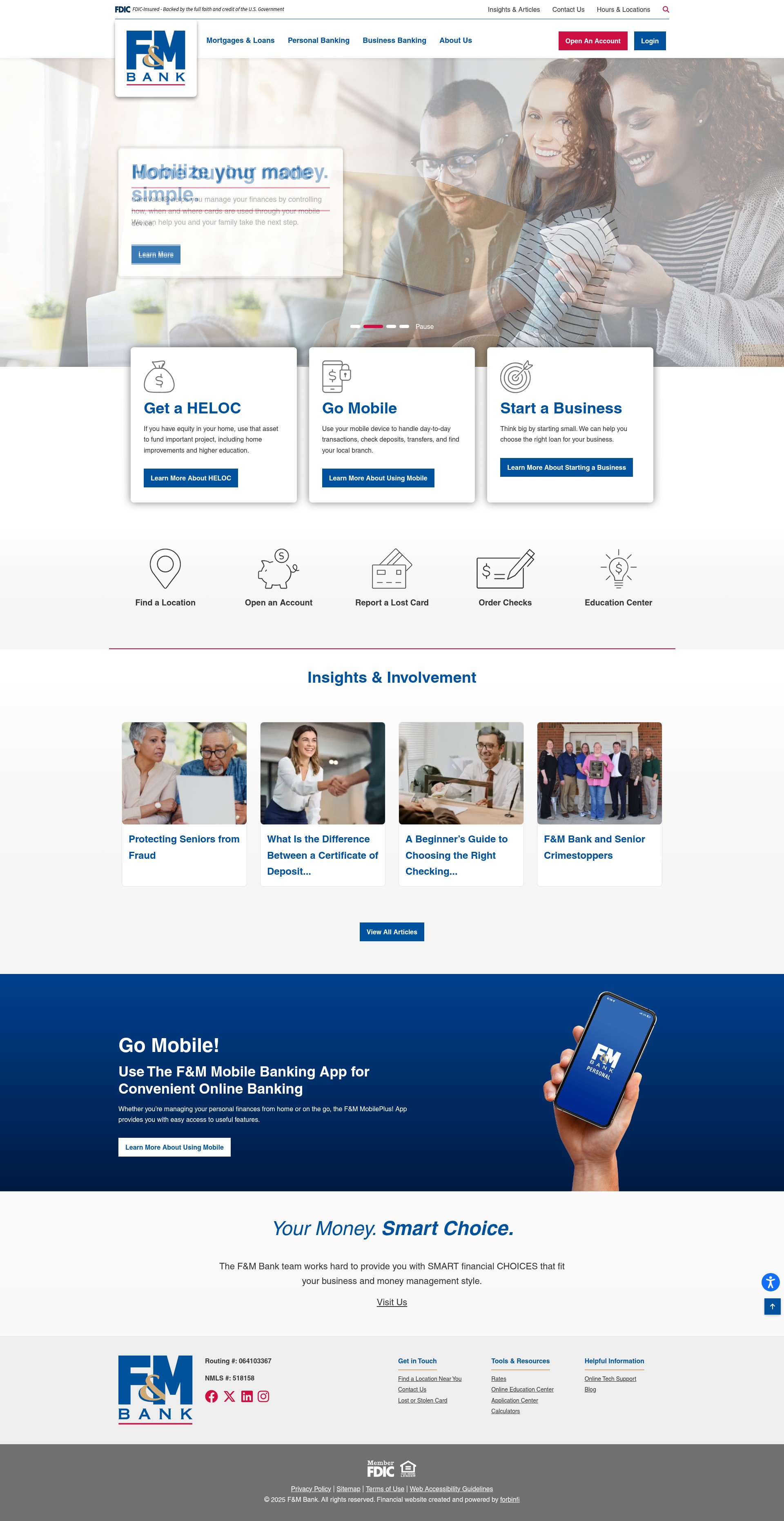 Screenshot of www.myfmbank.com