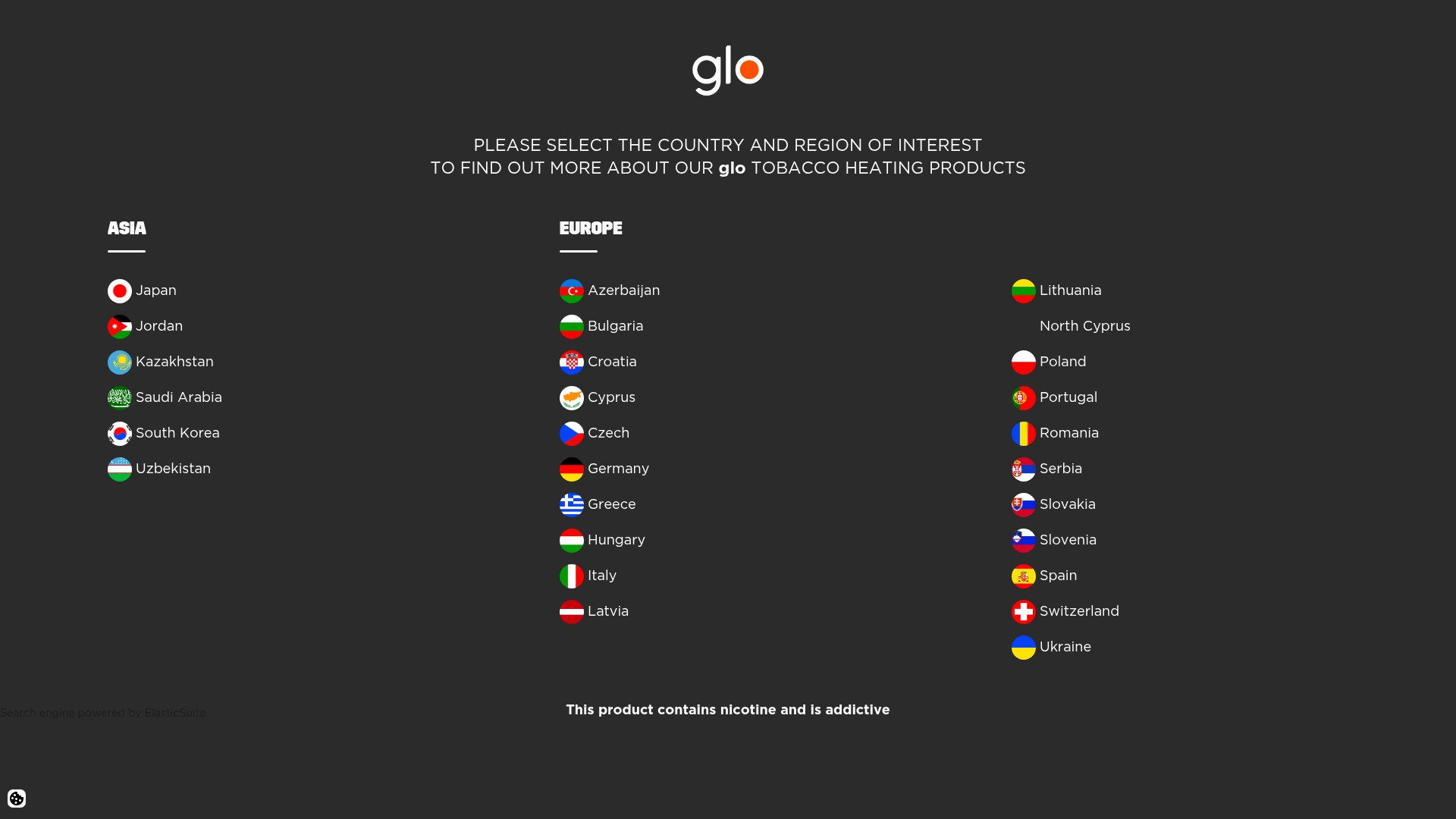 Screenshot of www.myglo.com