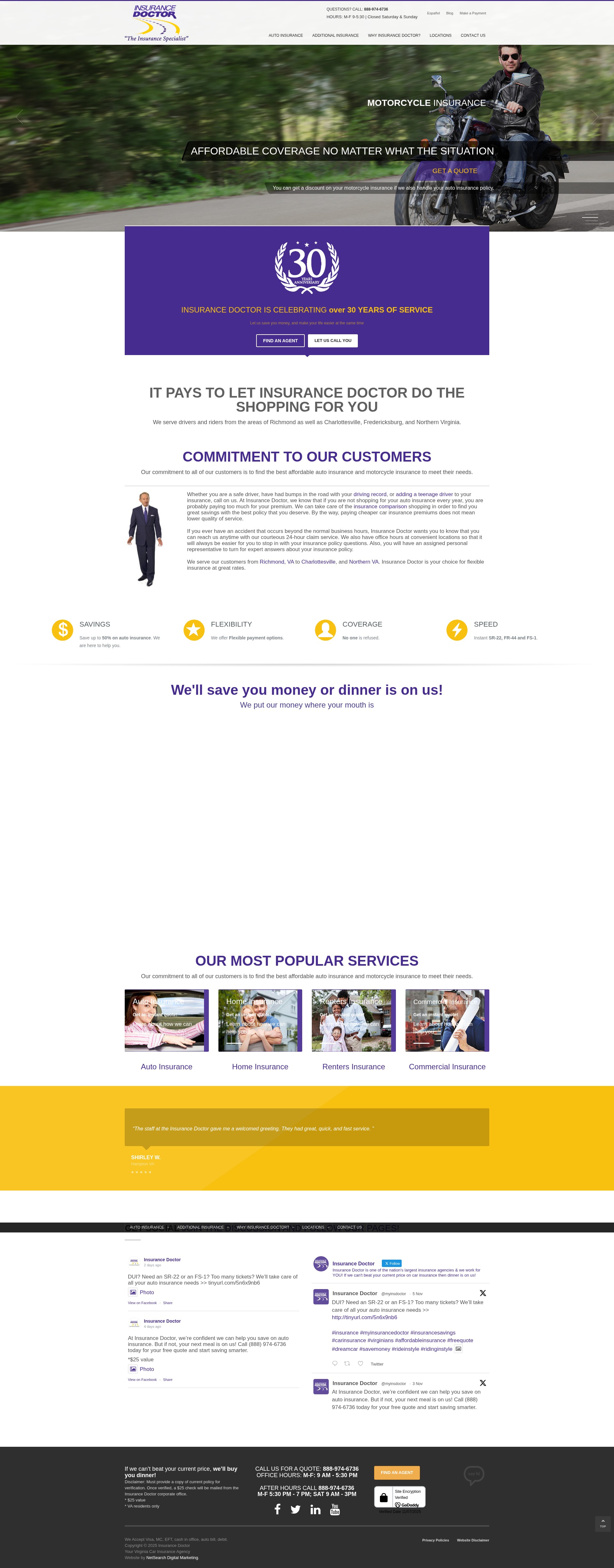Screenshot of www.myinsurancedoctor.com