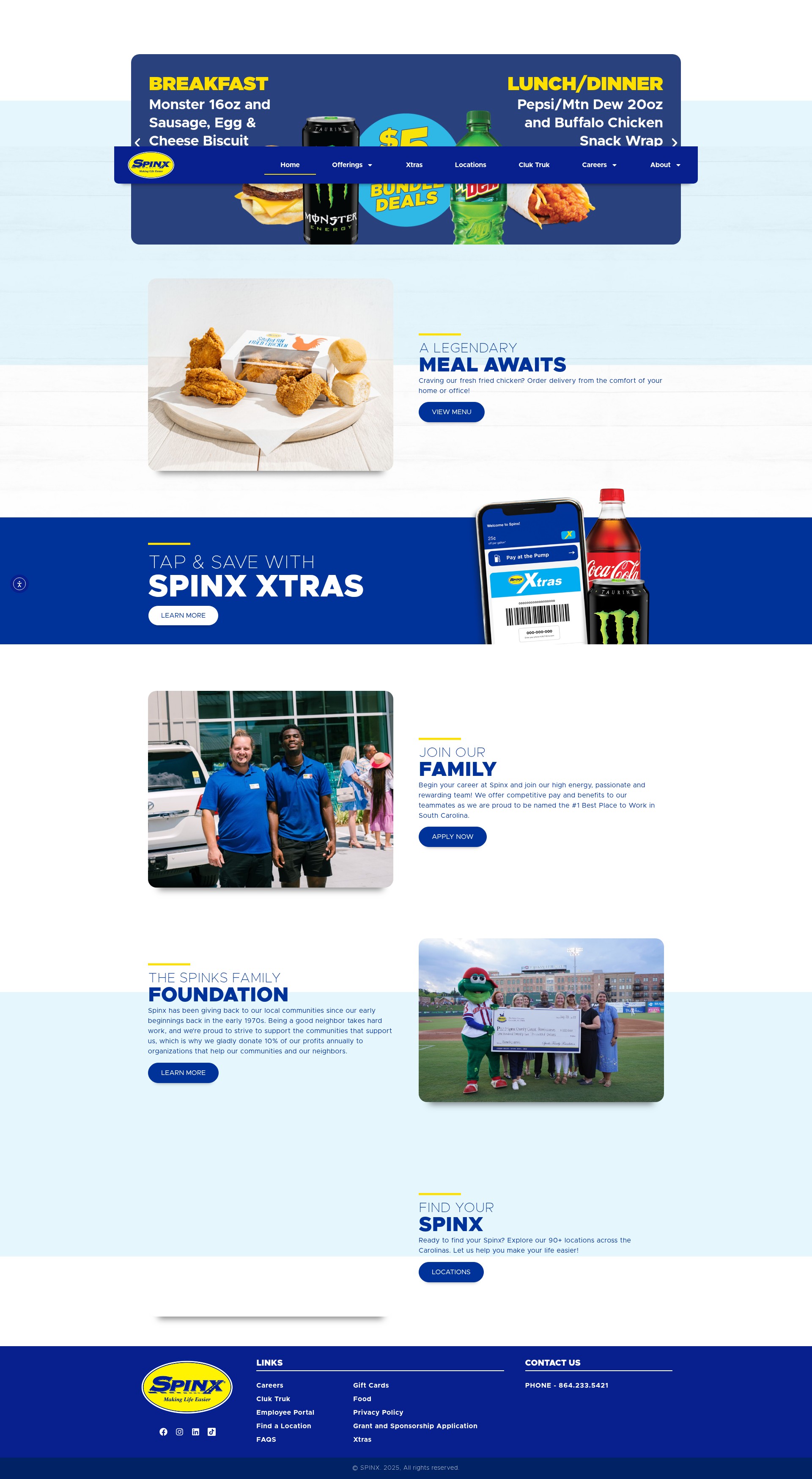 Screenshot of www.myspinx.com