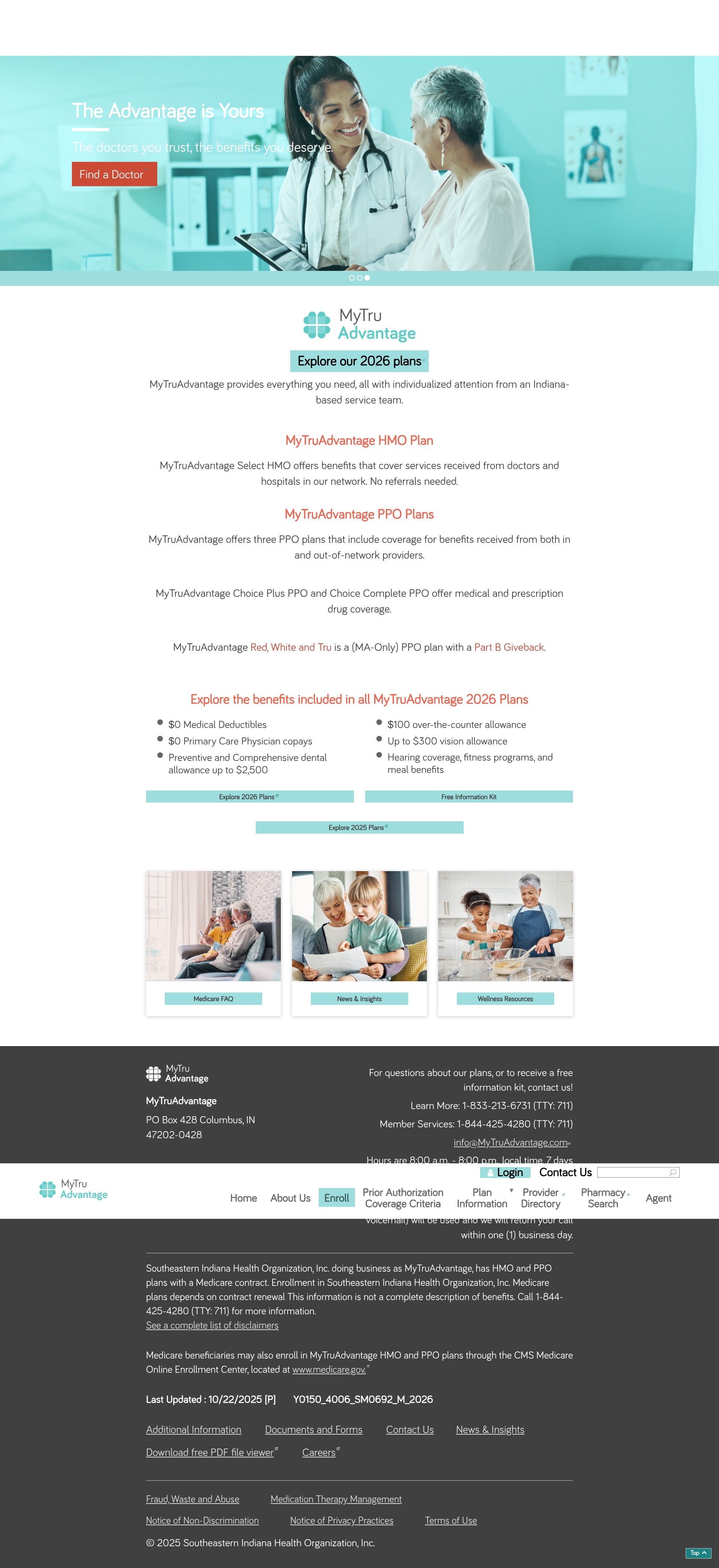 Screenshot of www.mytruadvantage.com
