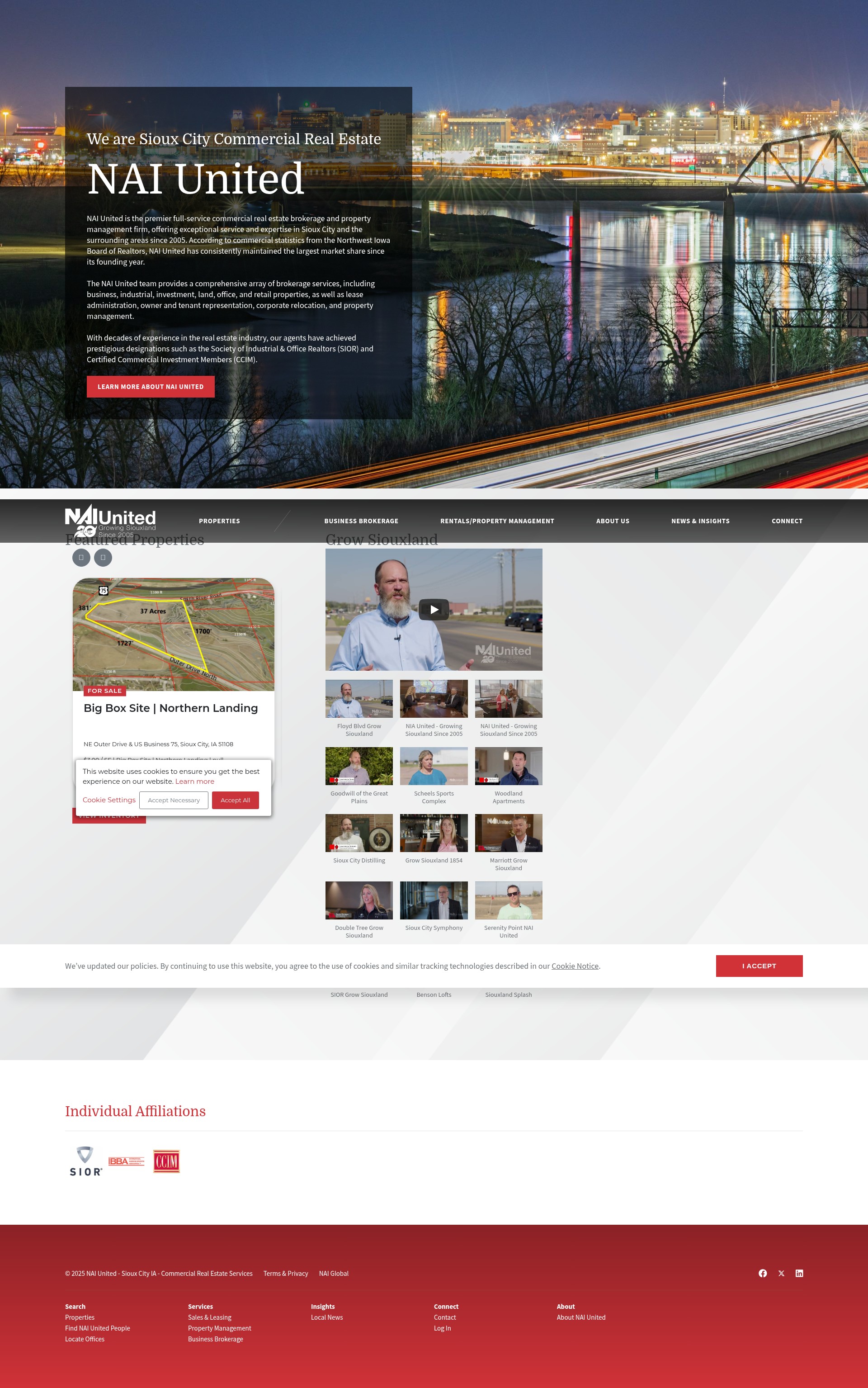 Screenshot of www.naiunited.com