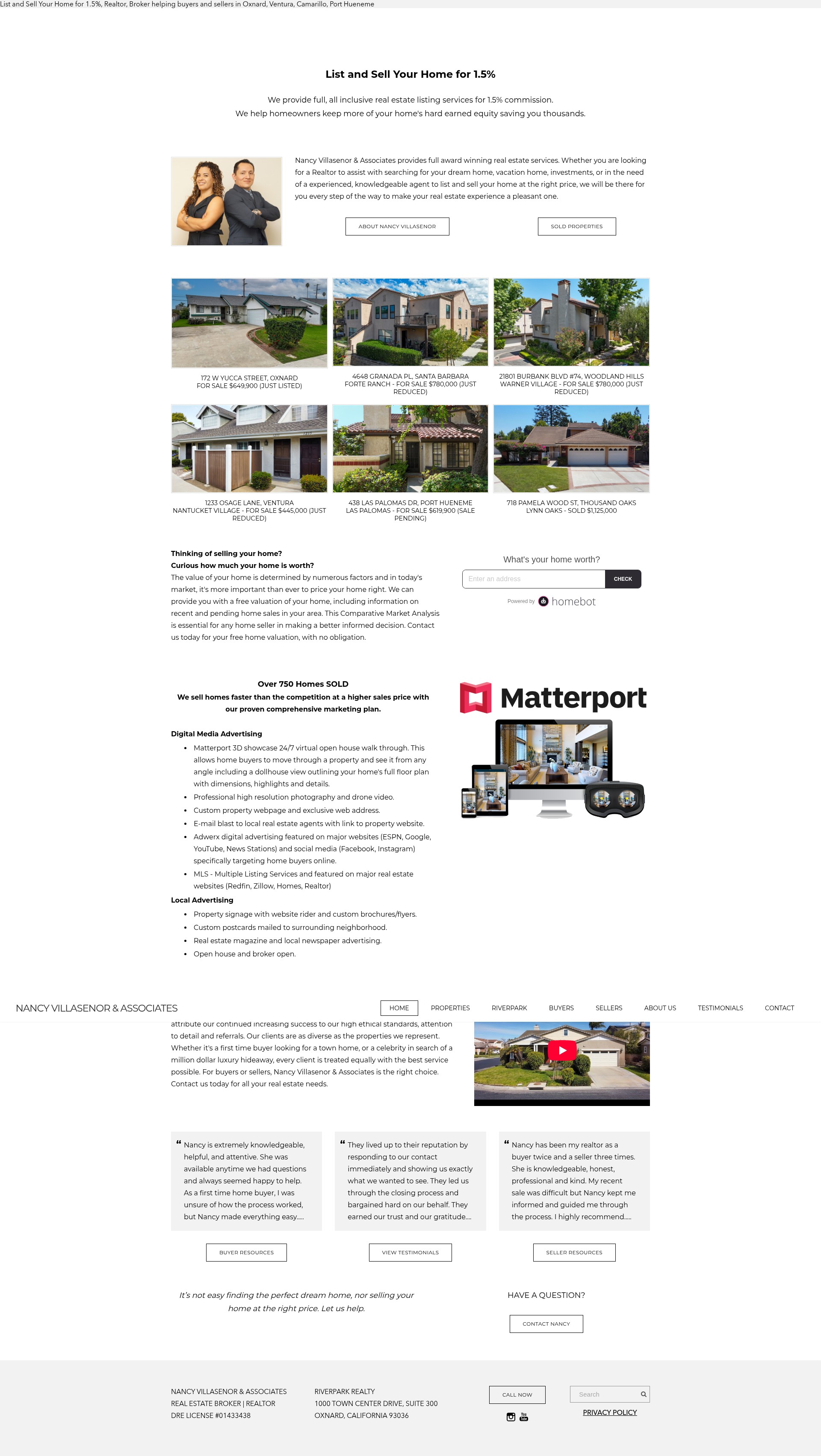 Screenshot of www.nancyvillasenor.com
