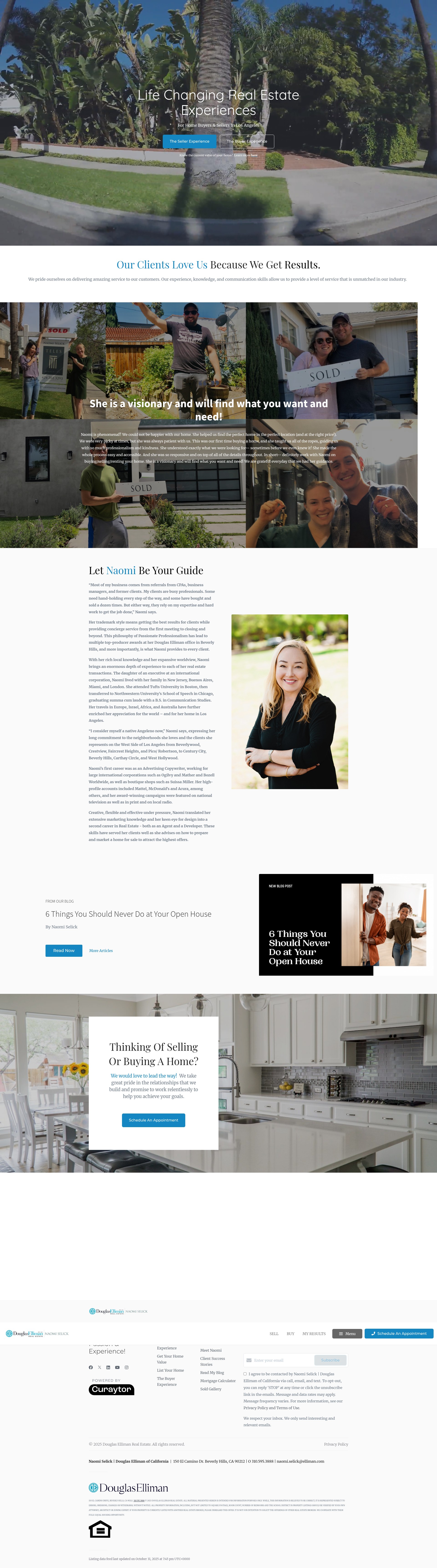 Screenshot of www.naomiselick.com