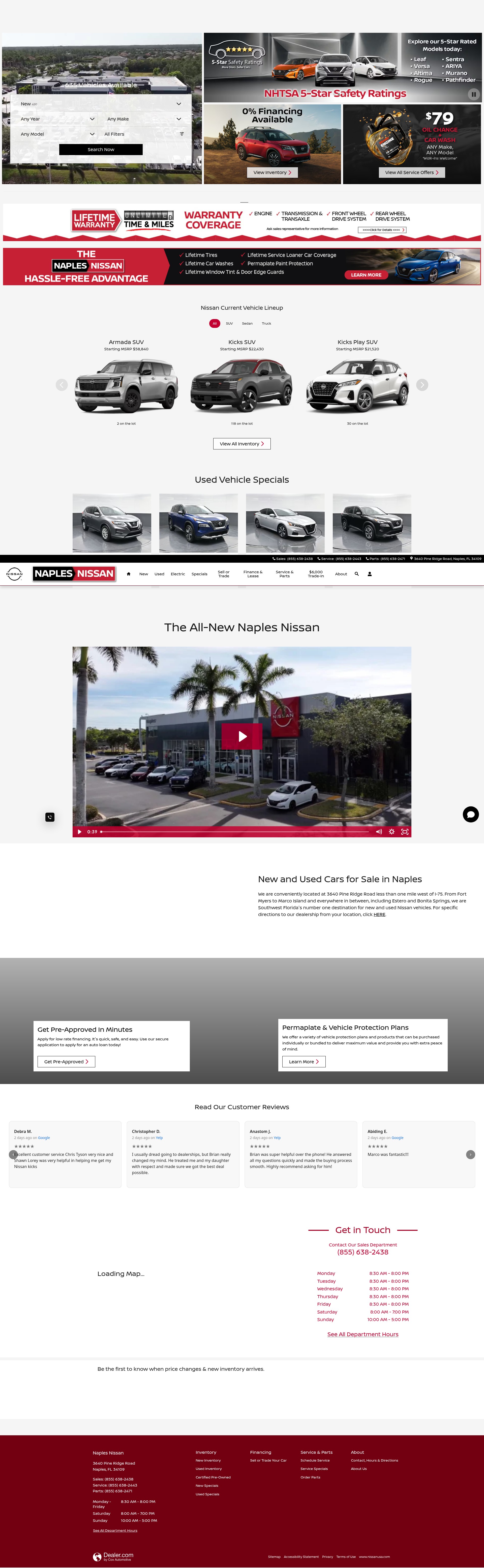 Screenshot of www.naplesnissan.com