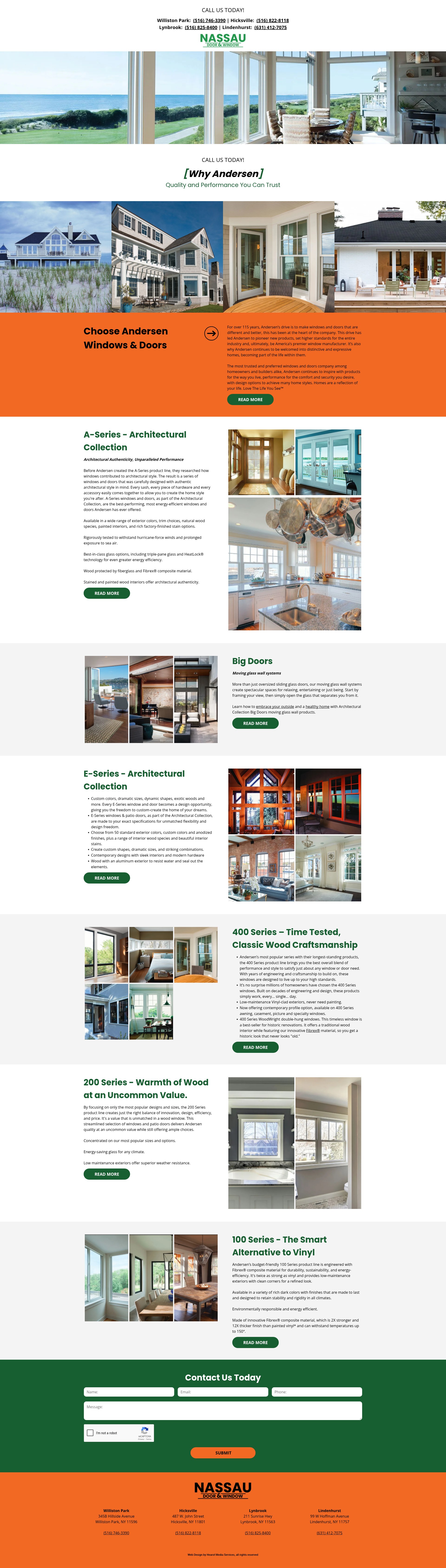 Screenshot of www.nassaudoorandwindowandersen.com