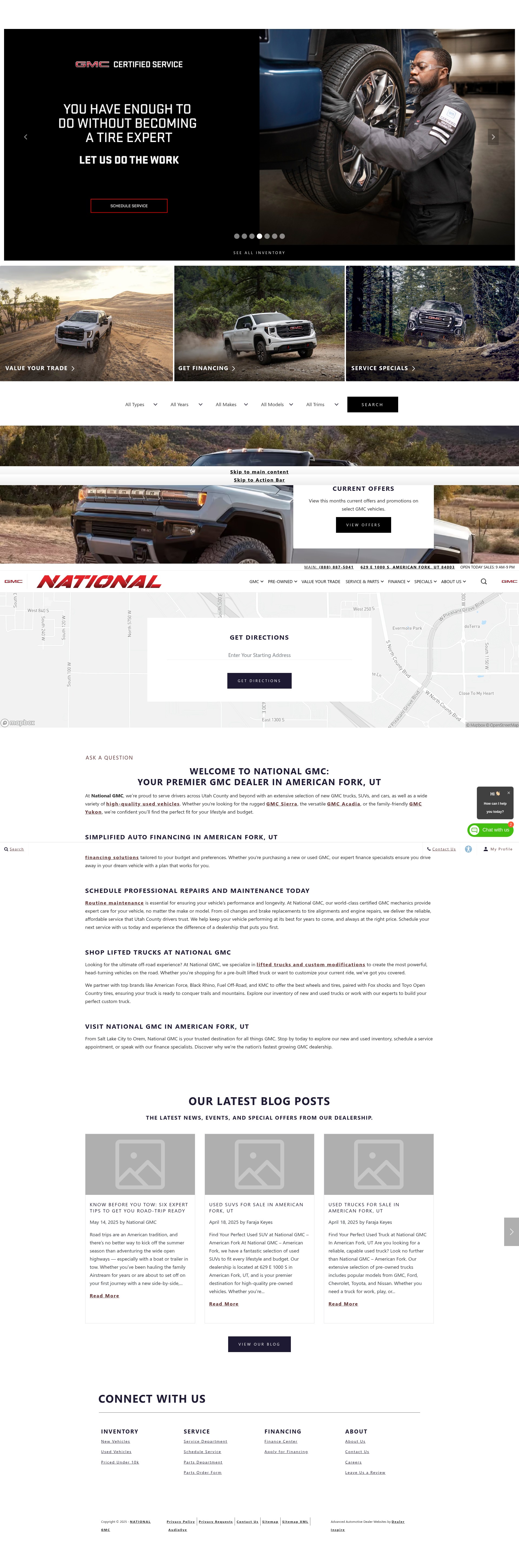 Screenshot of www.nationalbuickgmc.com