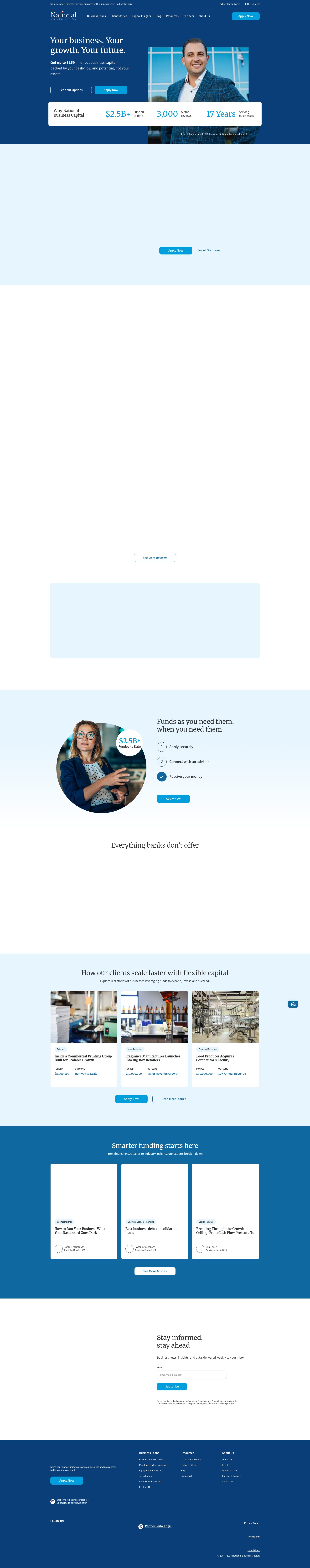 Screenshot of www.nationalbusinesscapital.com