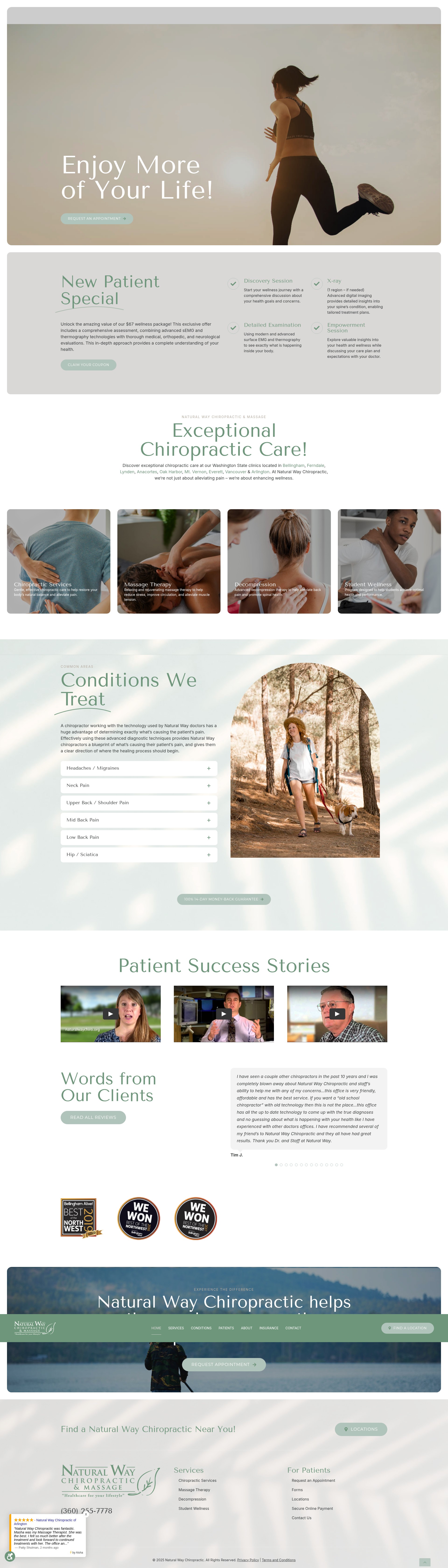 Screenshot of www.naturalwaychiro.com