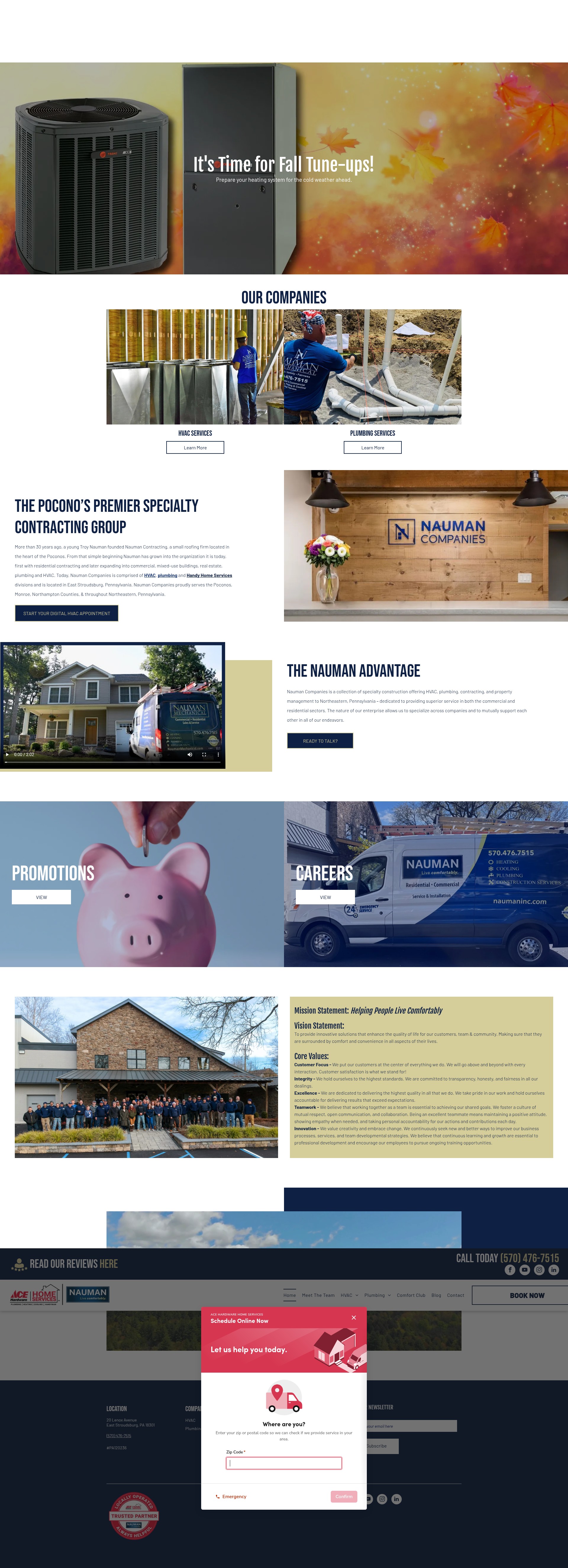 Screenshot of www.naumaninc.com