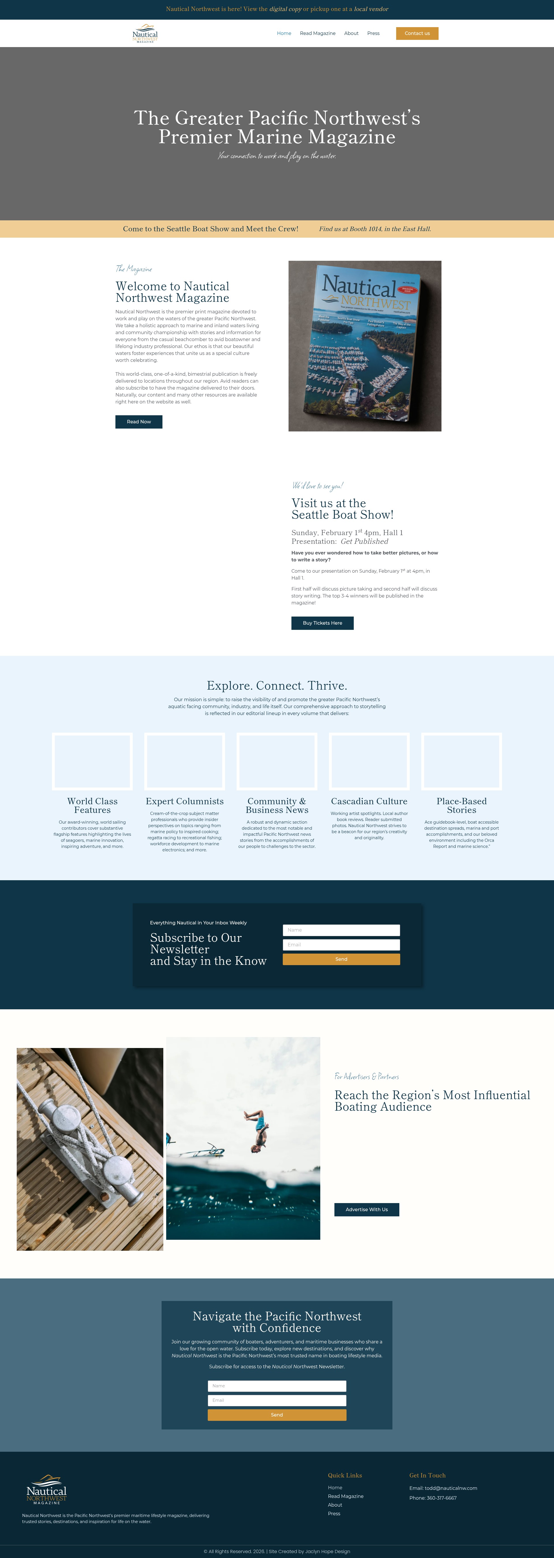 Screenshot of www.nauticalnw.com