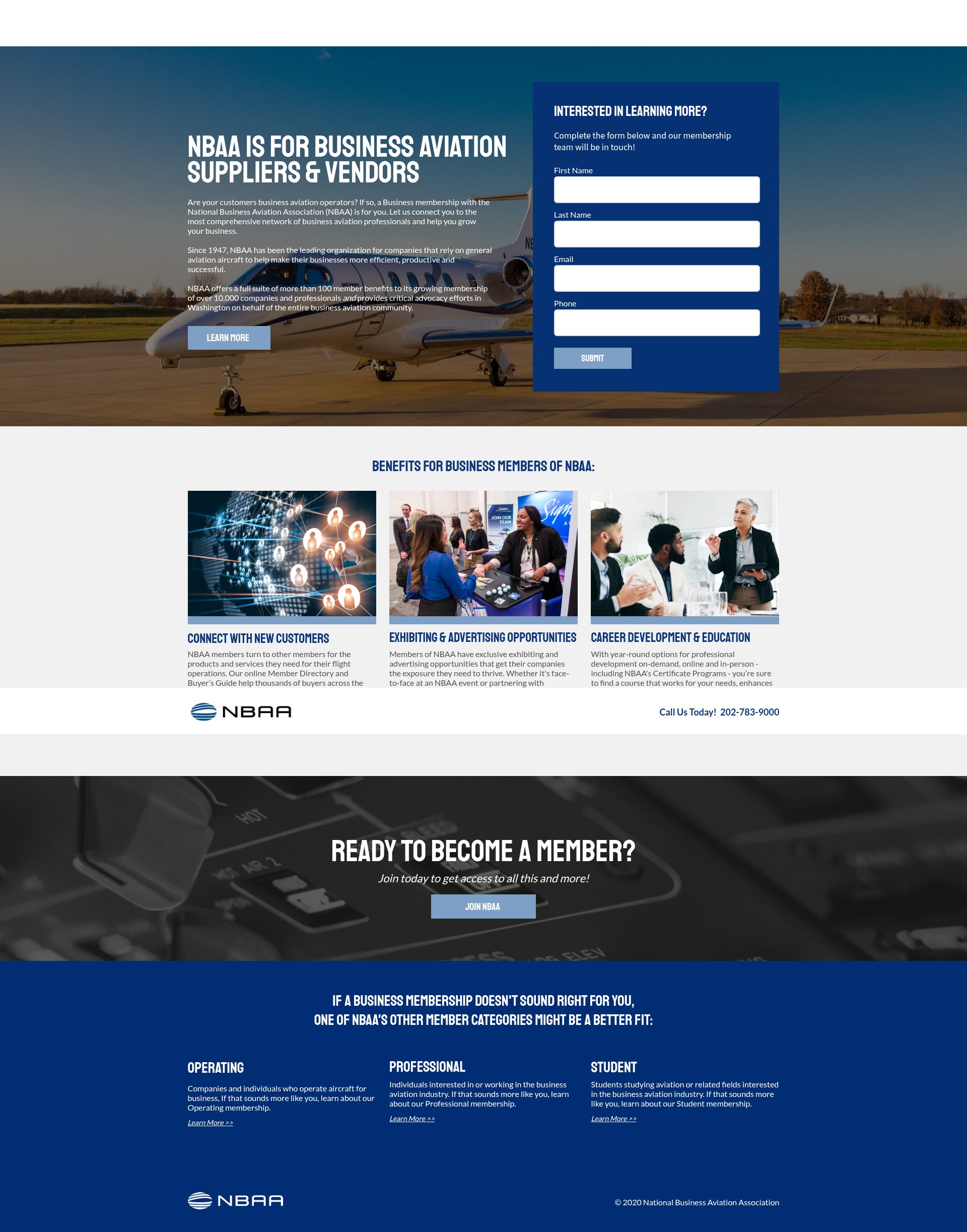 Screenshot of www.nbaa-business.mvinc.net