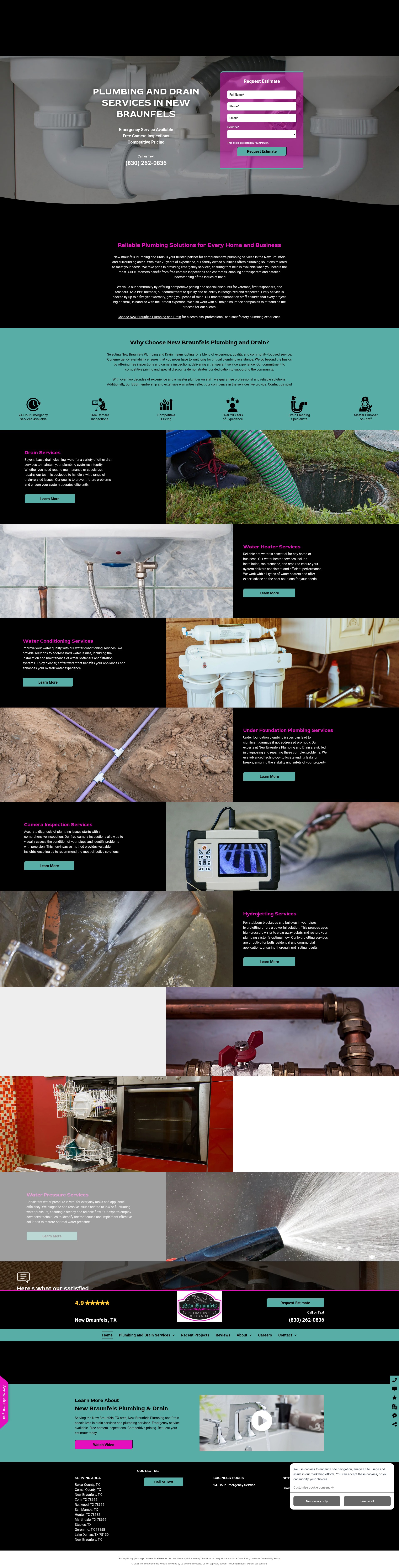 Screenshot of www.nbplumbinganddrain.com
