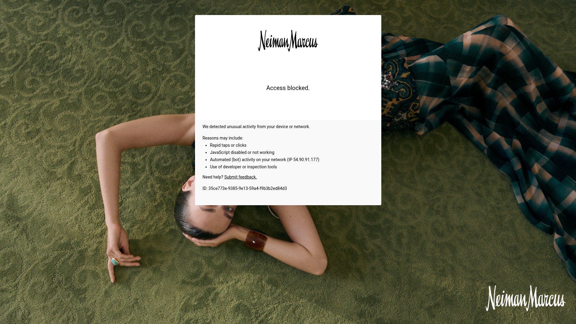 Screenshot of www.neimanmarcus.com