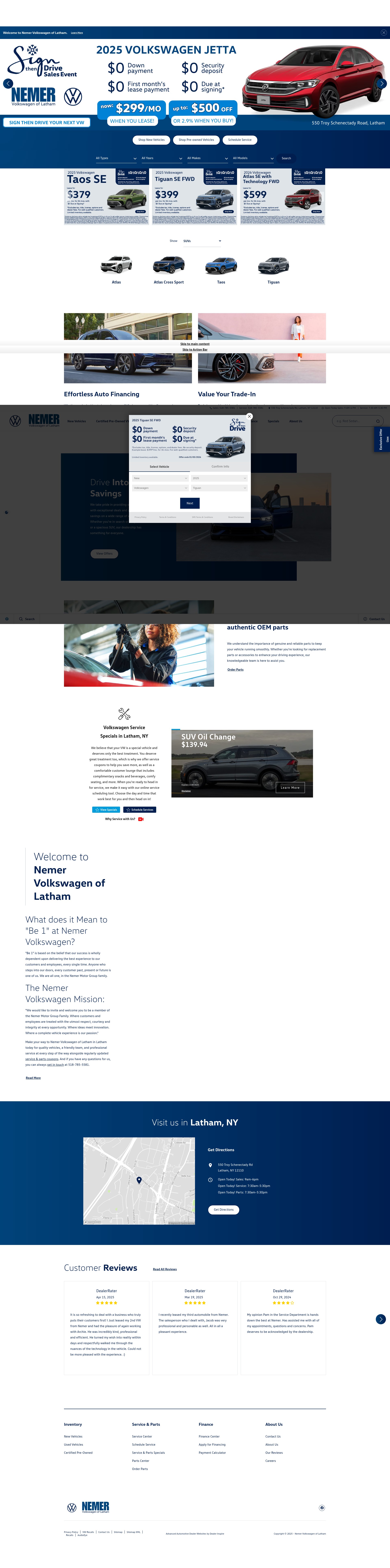 Screenshot of www.nemervw.com