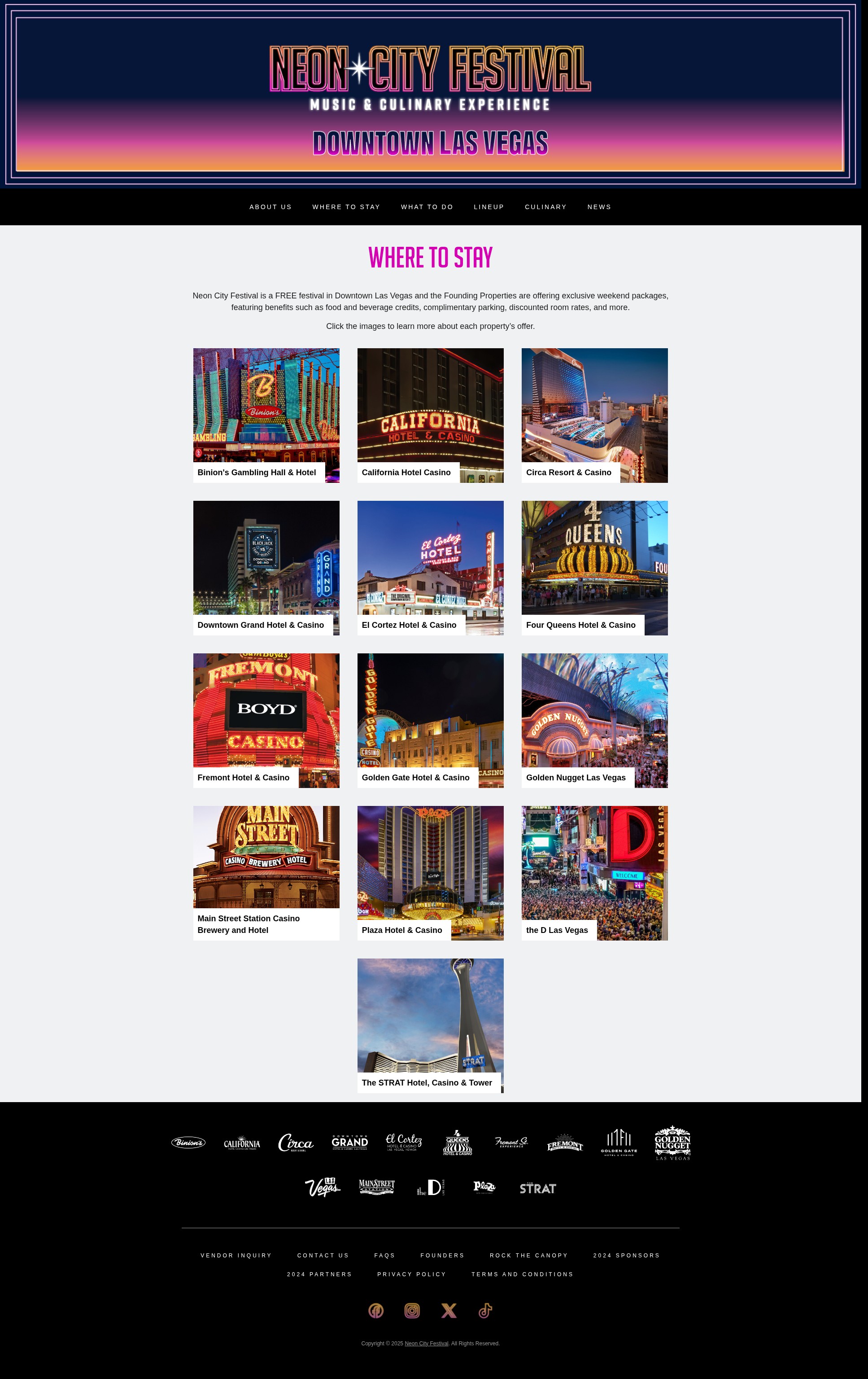 Screenshot of www.neoncityfestival.com