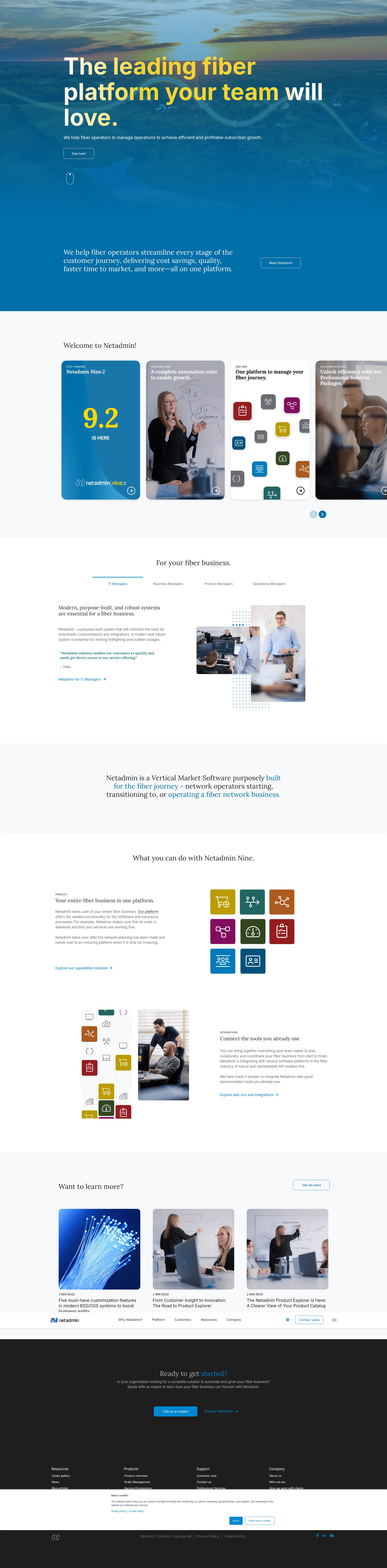 Screenshot of www.netadminsystems.com