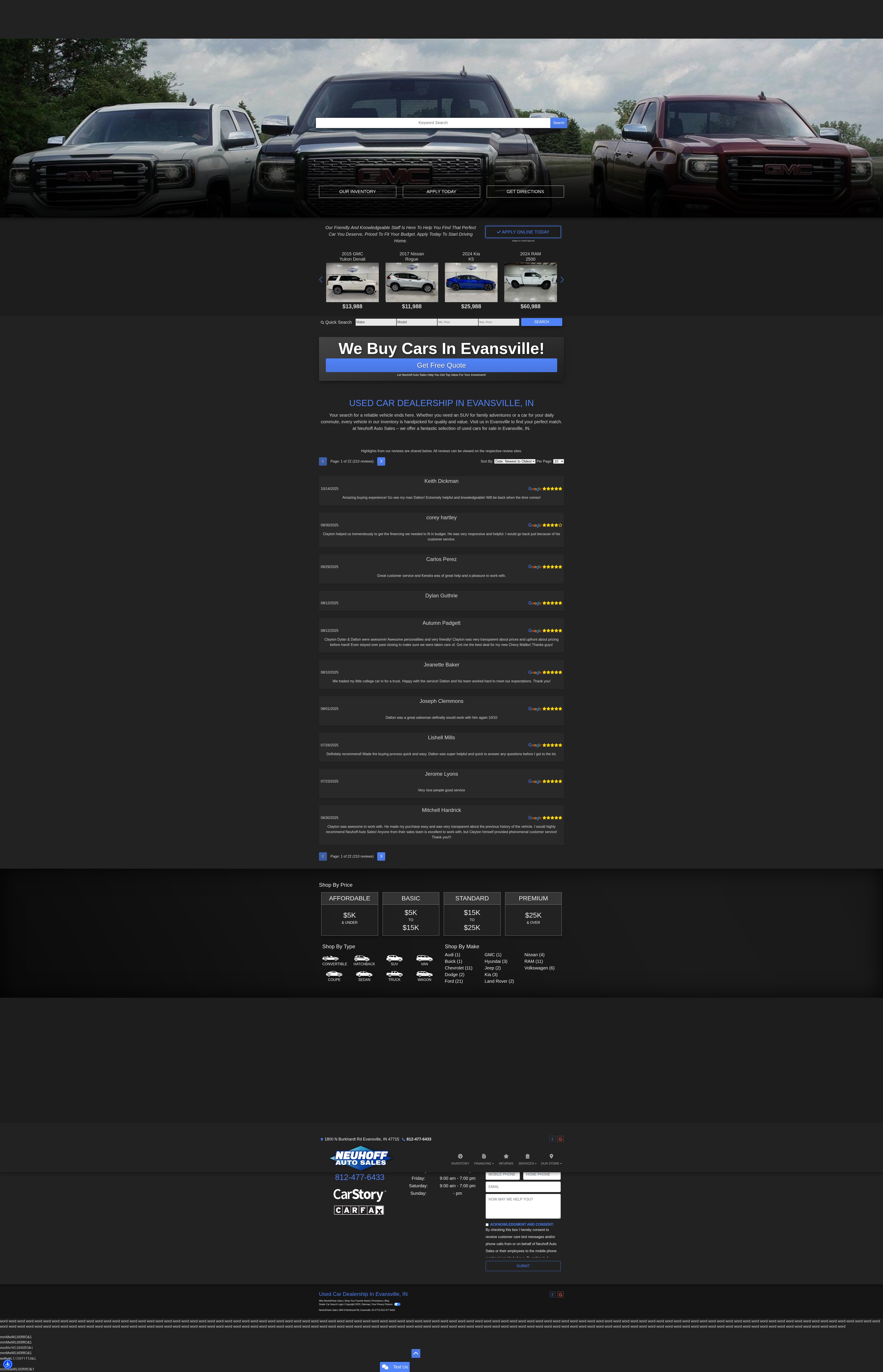 Screenshot of www.neuhoffauto.com