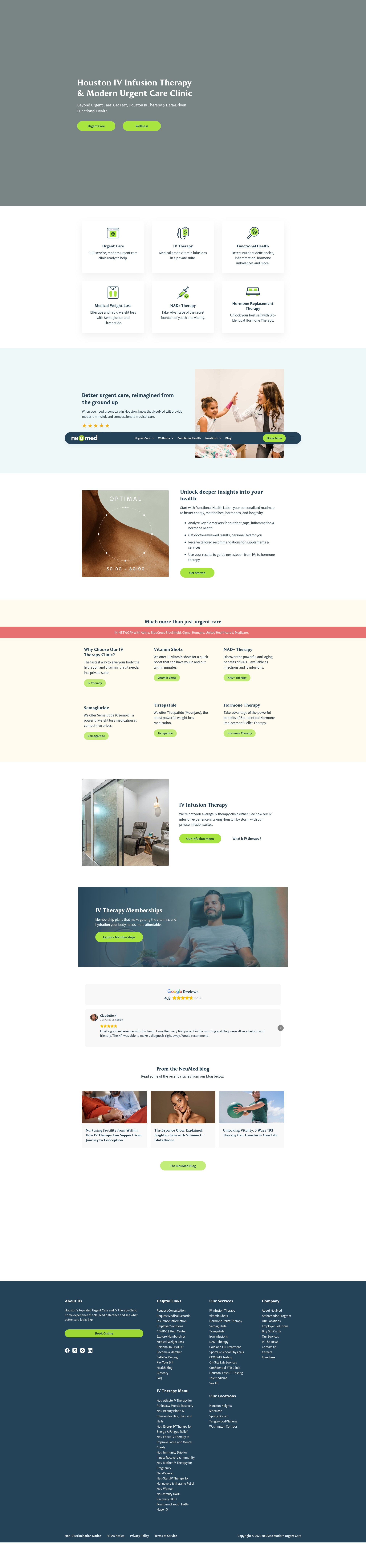 Screenshot of www.neumed.com