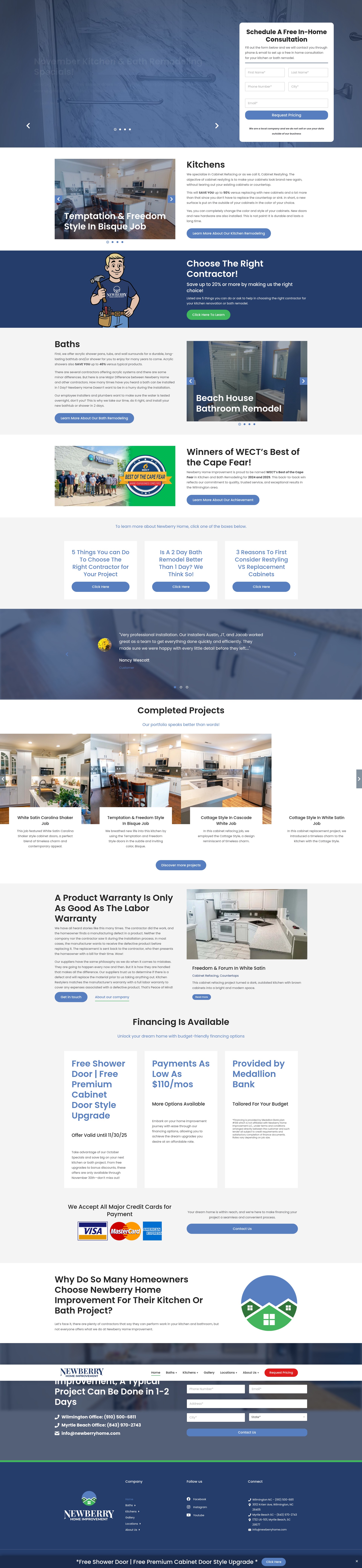 Screenshot of www.newberryhome.com